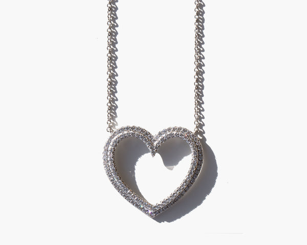 Tiffany Diamond Heart Necklace Kindred Black