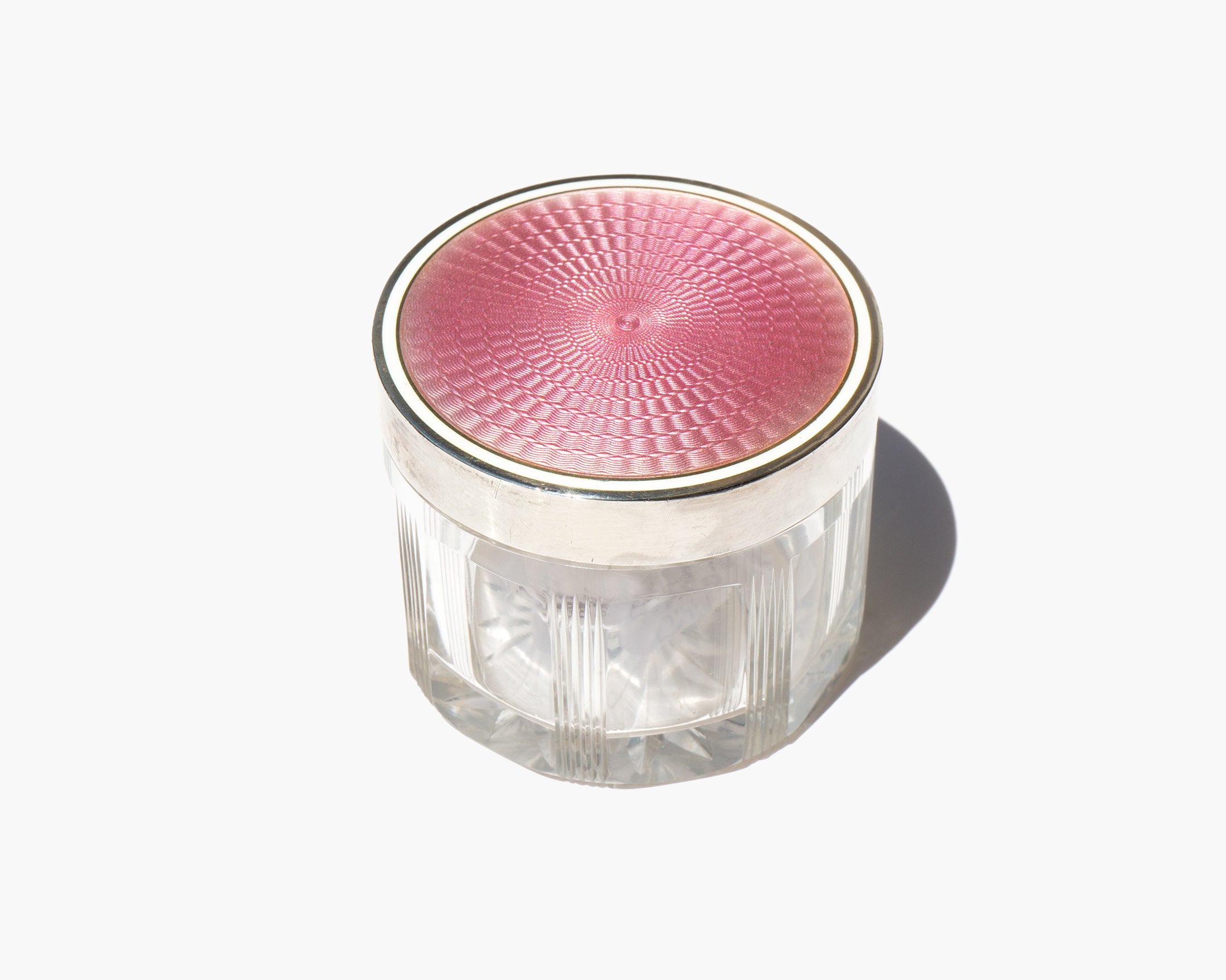 Crystal Guilloché Round Box