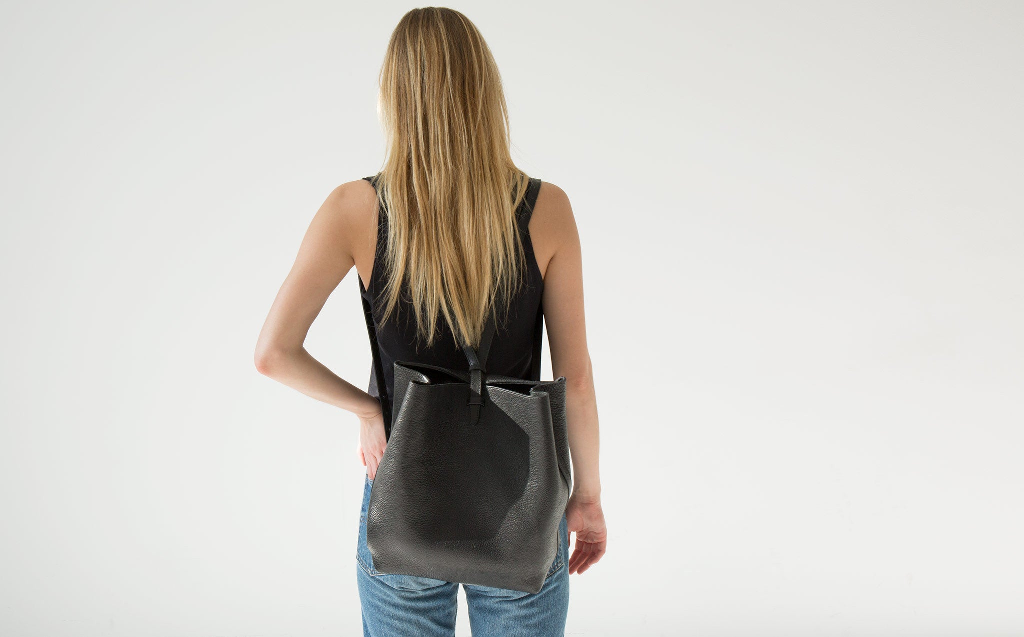 Lotuff Sling Leather Backpack