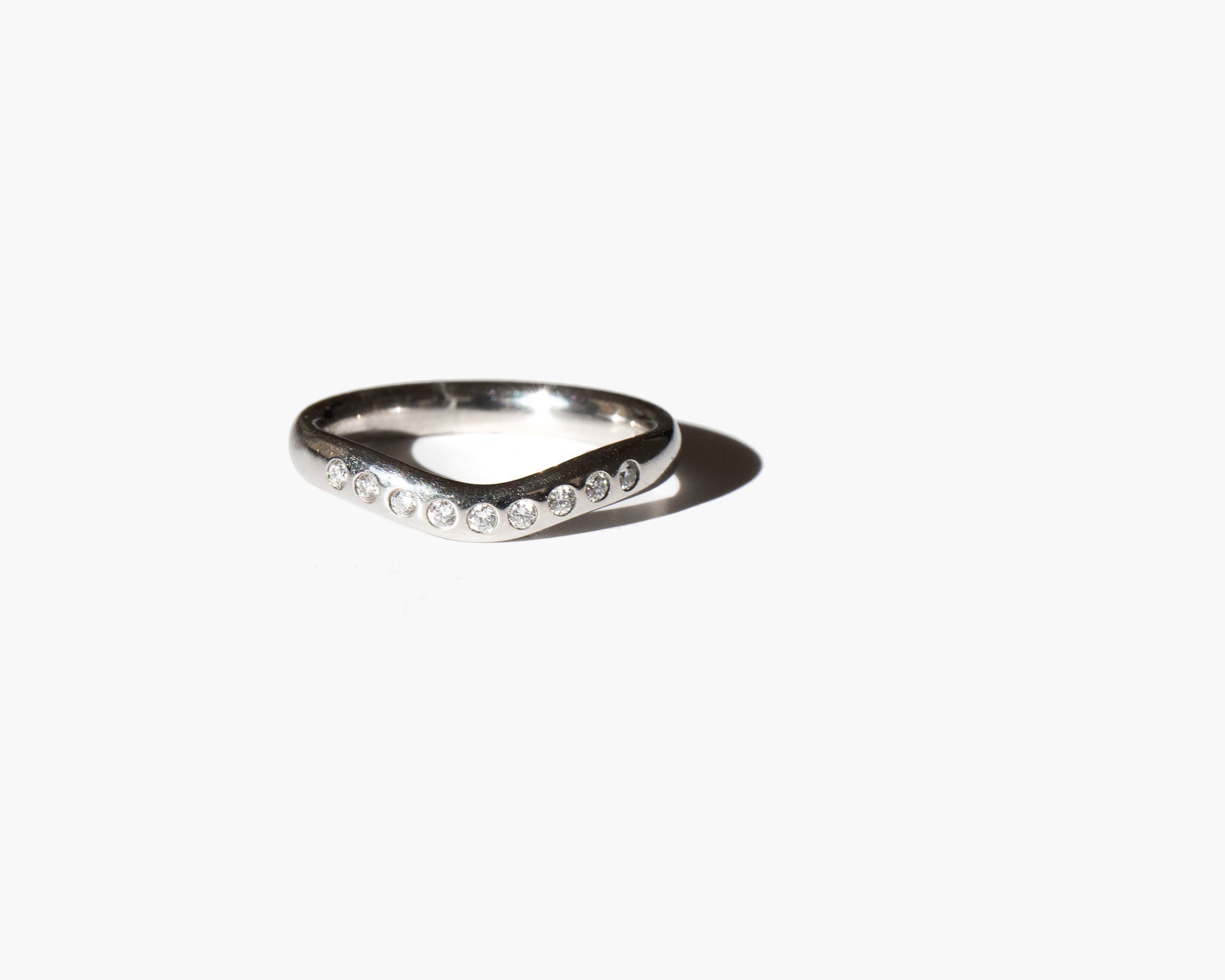 Elsa Peretti Curved Diamond Band