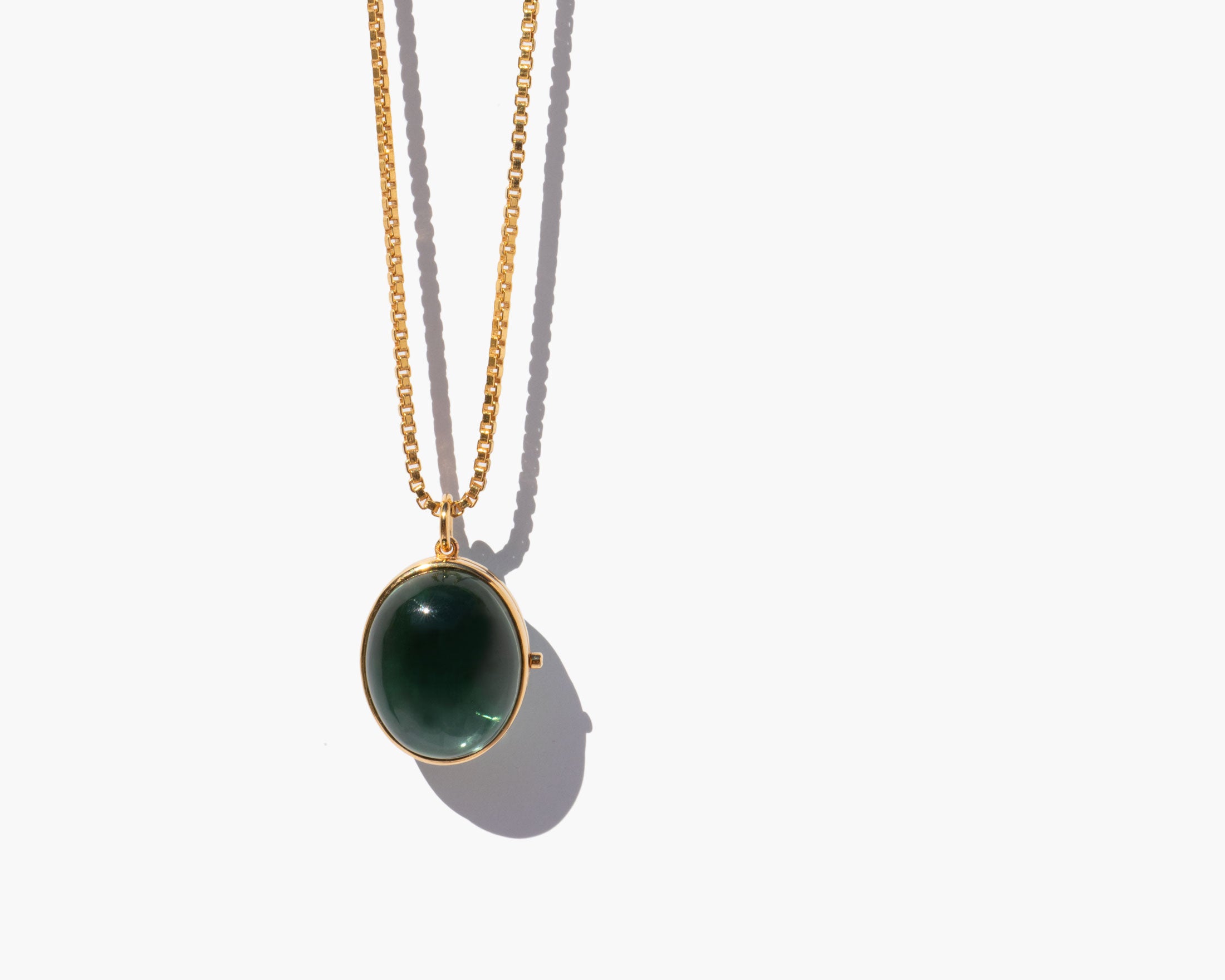 The Vision Locket Green Amethyst