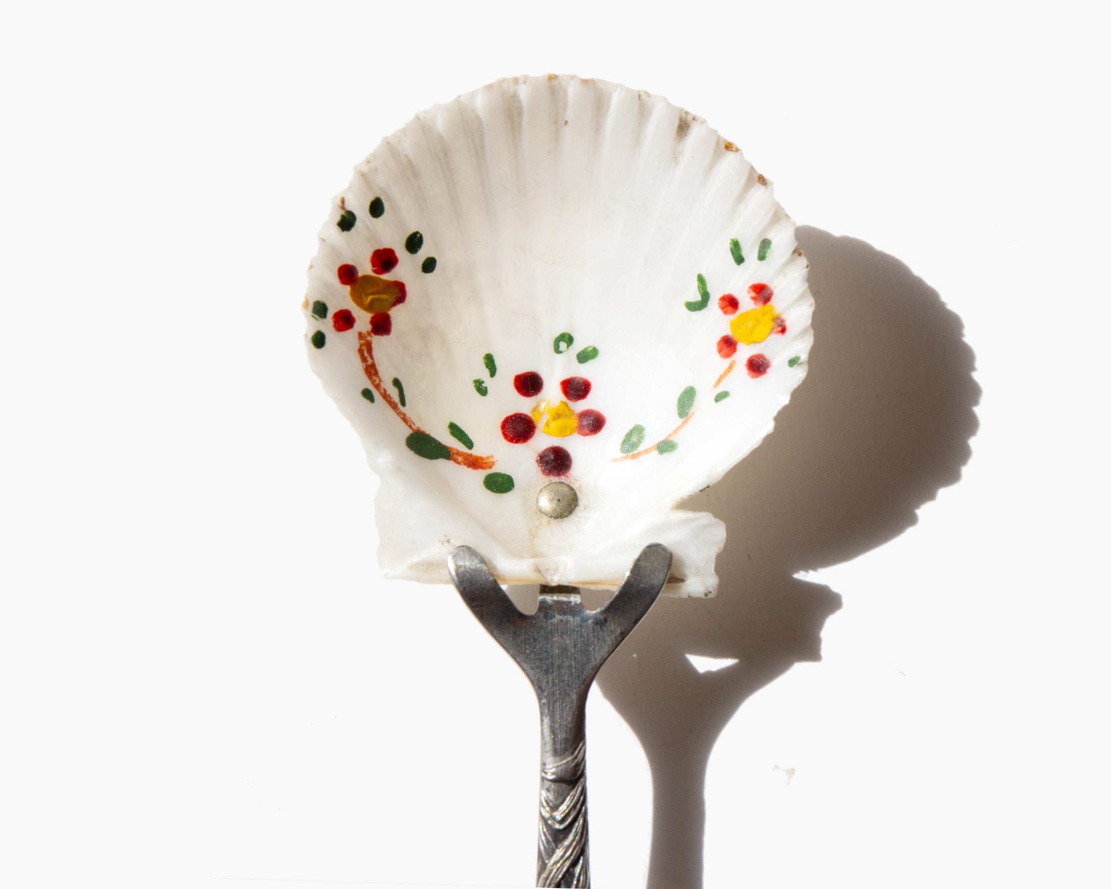 Hand Painted Sterling Spoon