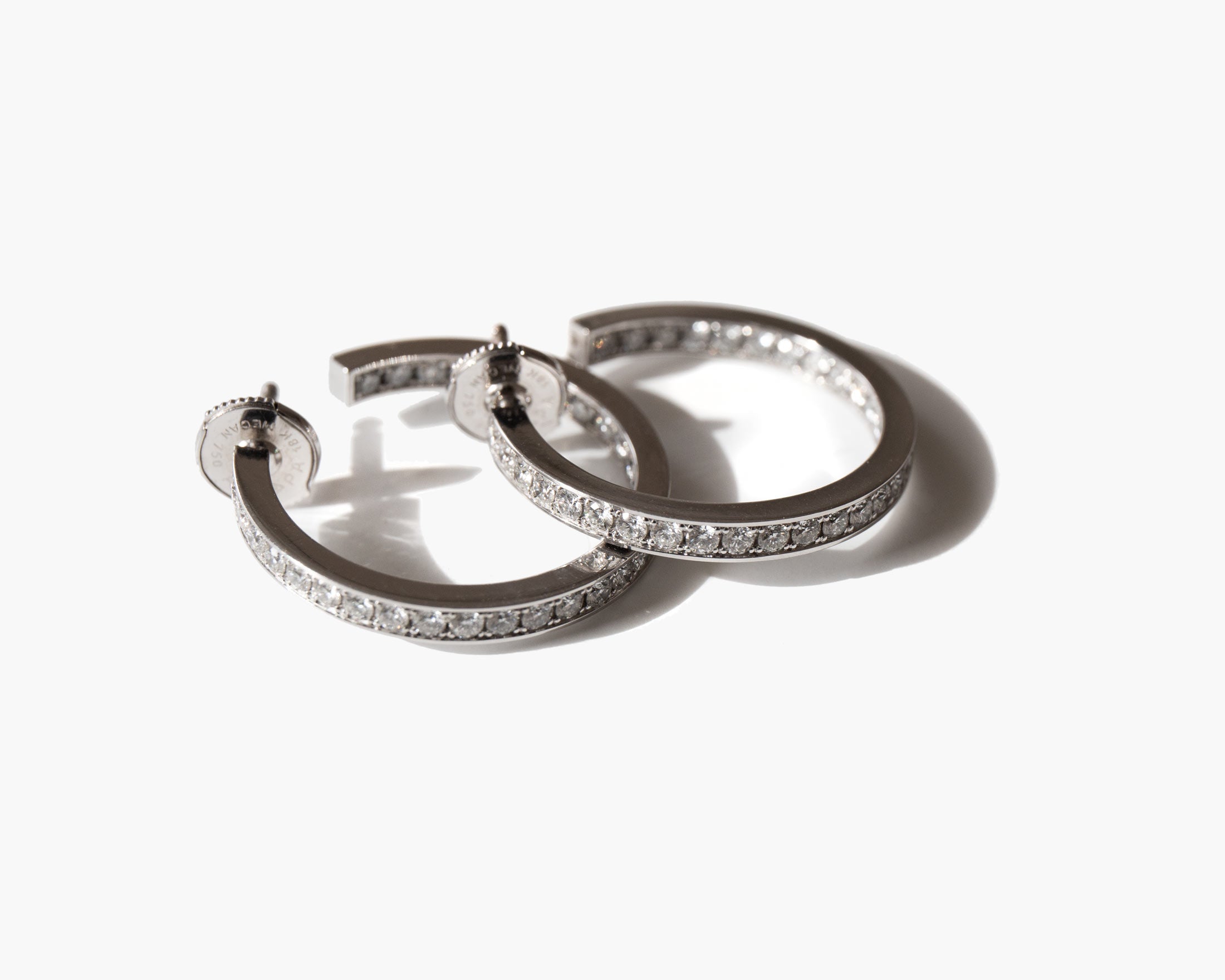 Cartier Diamond Hoop Earrings