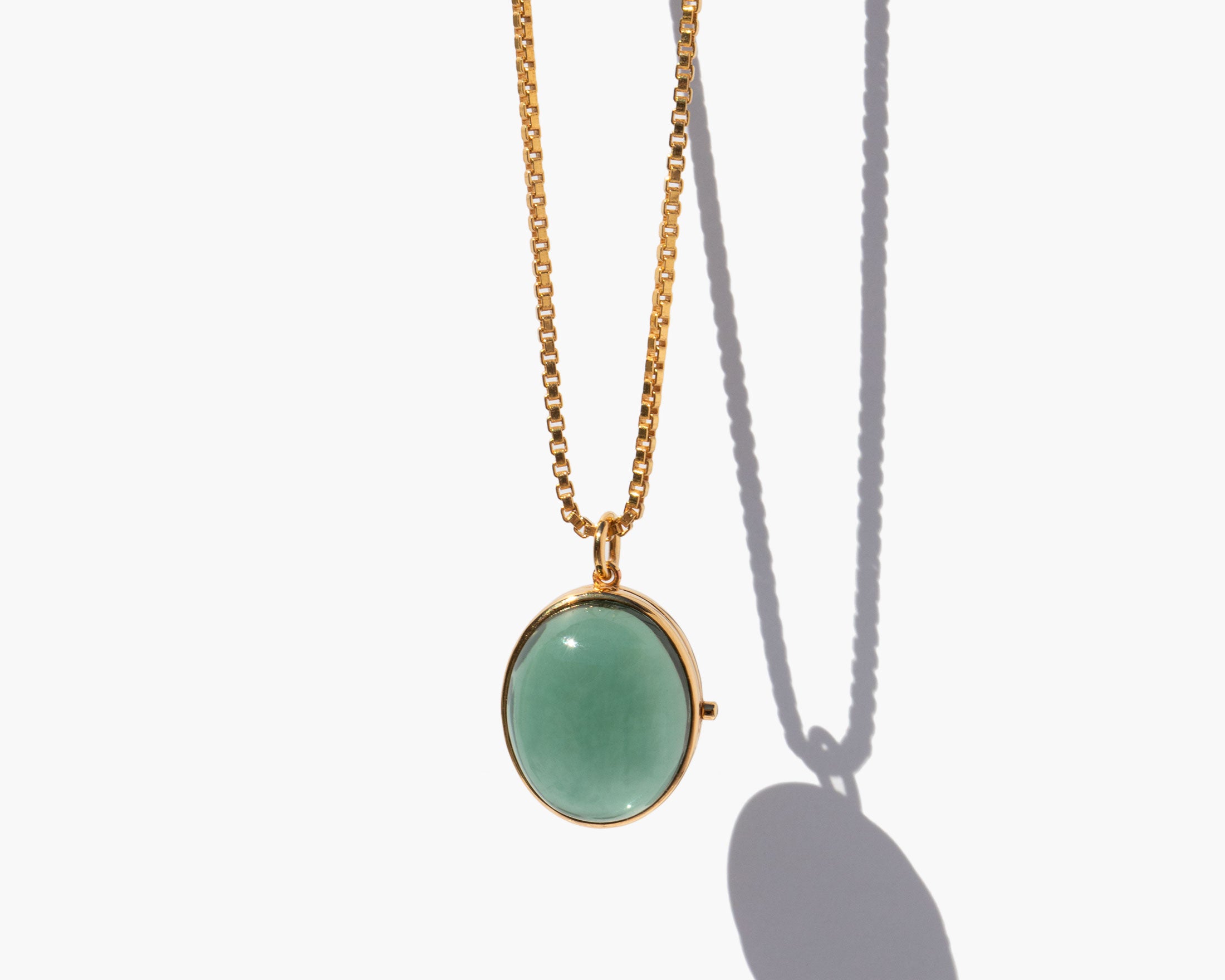 The Vision Locket Green Amethyst