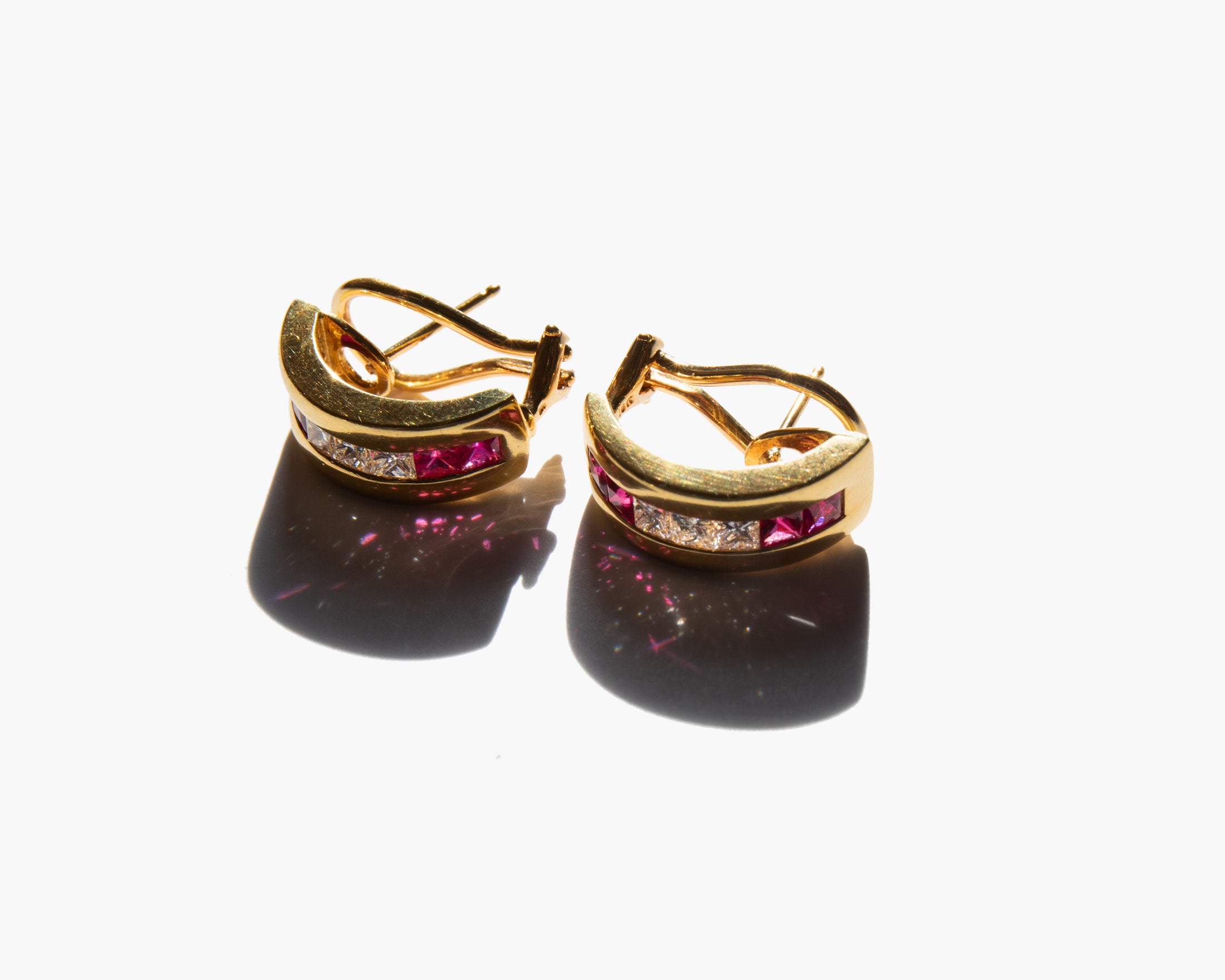 Tiffany & Co. Diamond and Ruby Earrings