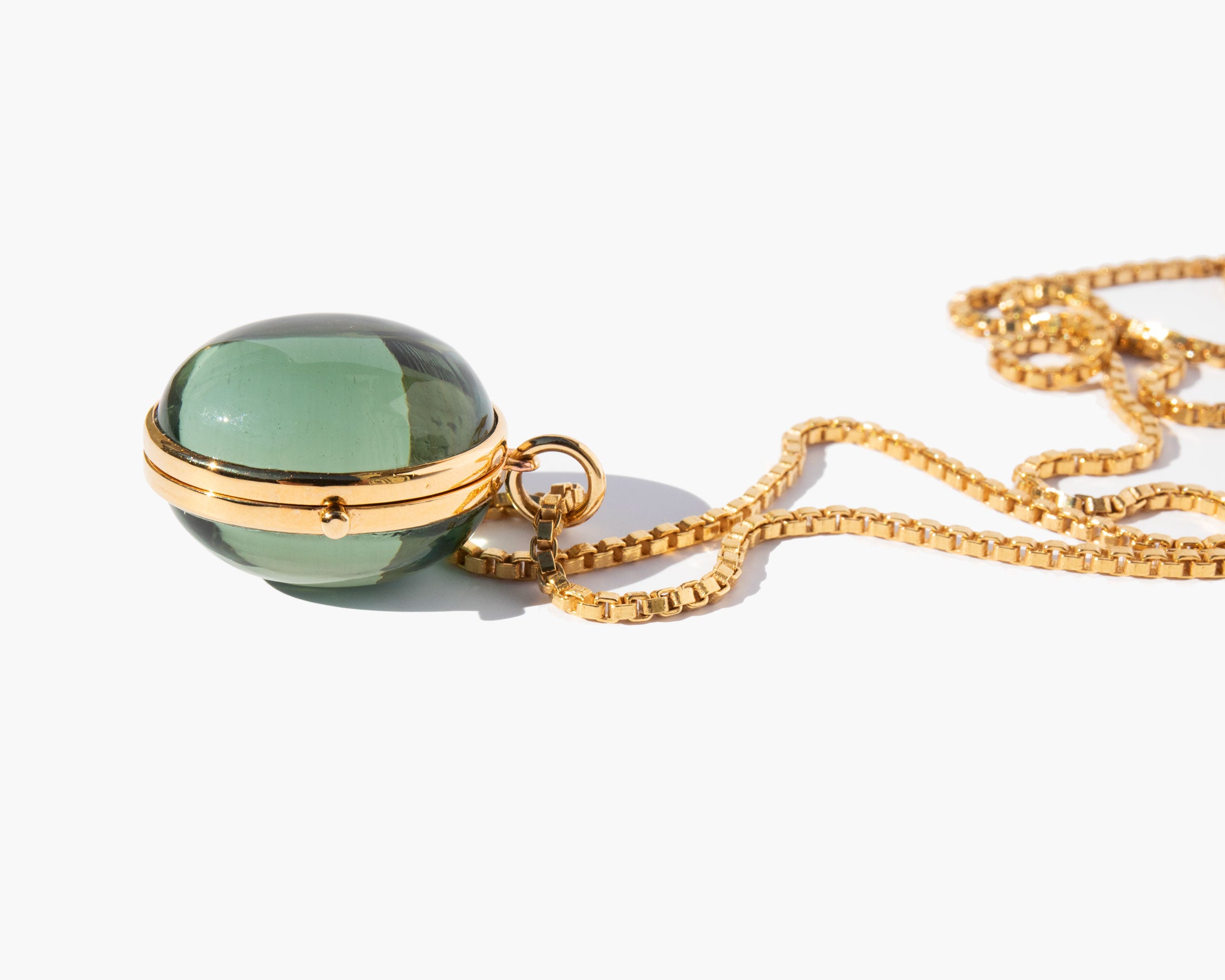 The Vision Locket Green Amethyst