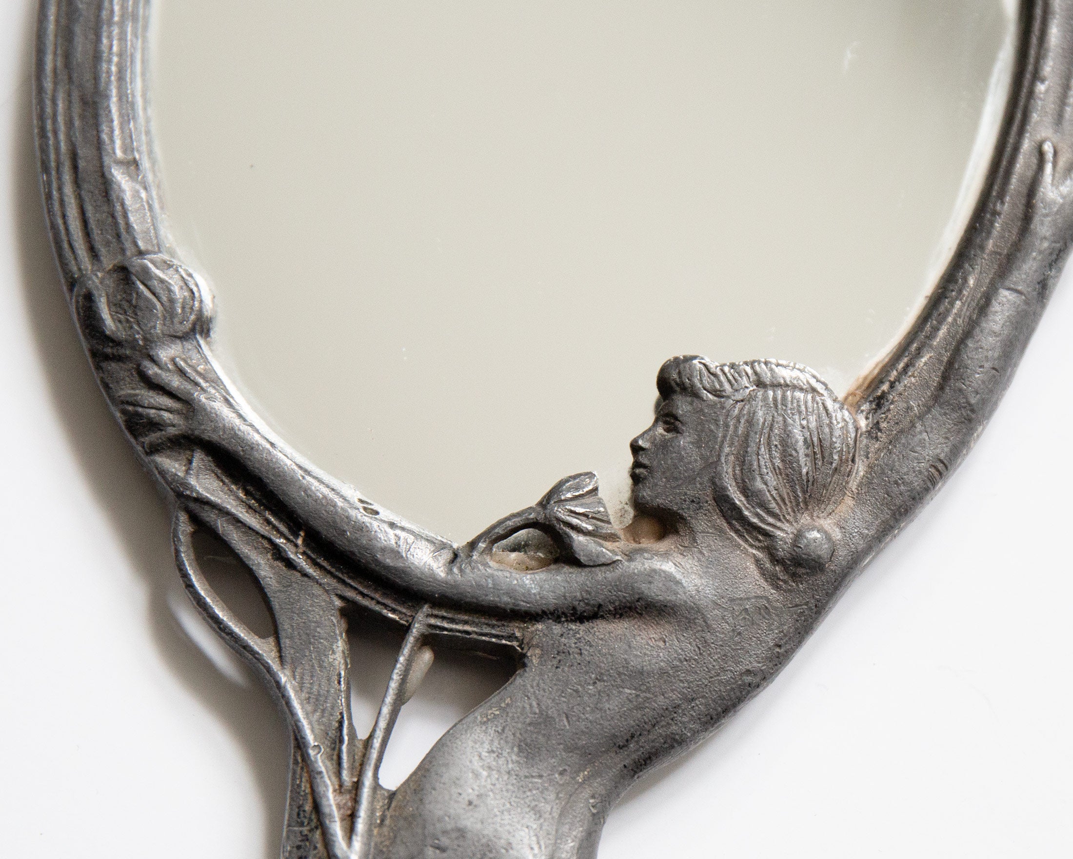 Art Nouveau Hand Mirror