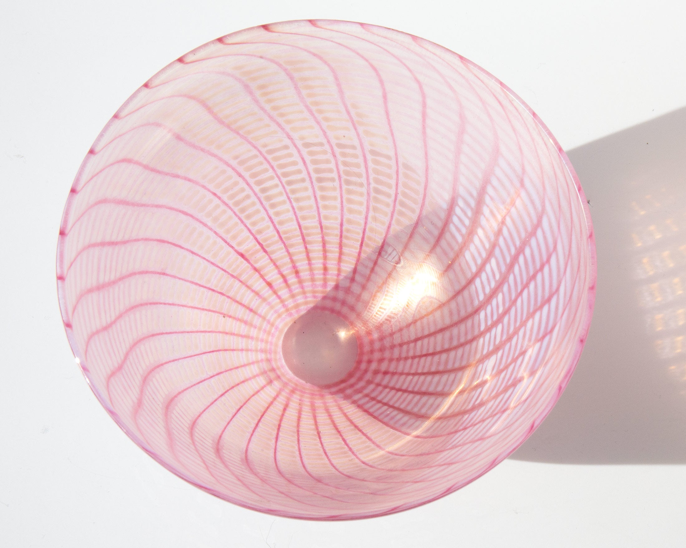 Handmade Swirl Glass Bowl