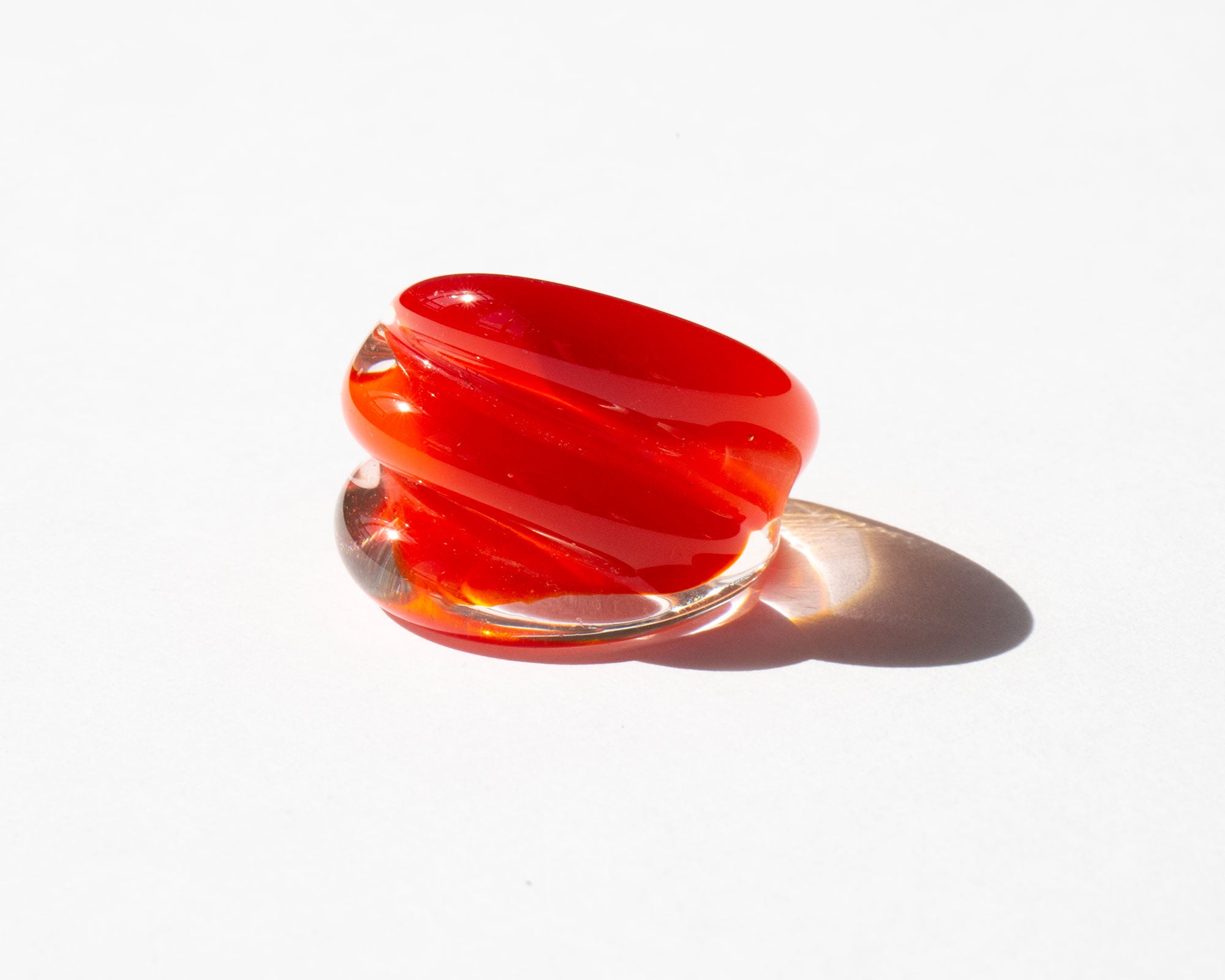 Scarlet Art Glass Ring