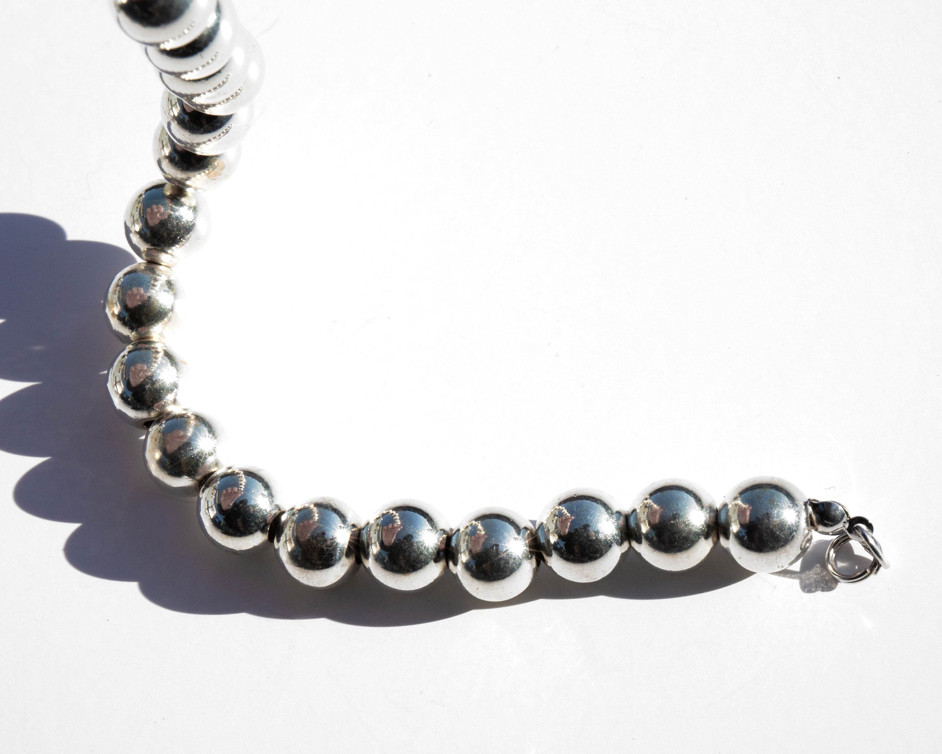 Sauret Silver Pearl Bracelet
