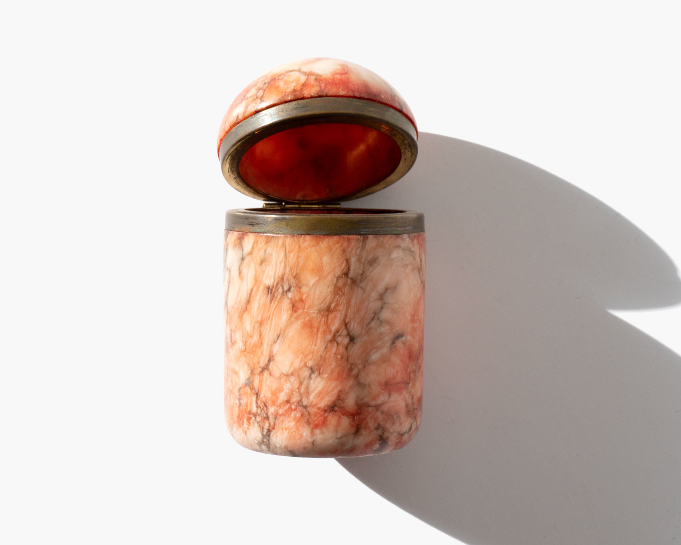 Red Alabaster Trinket Box