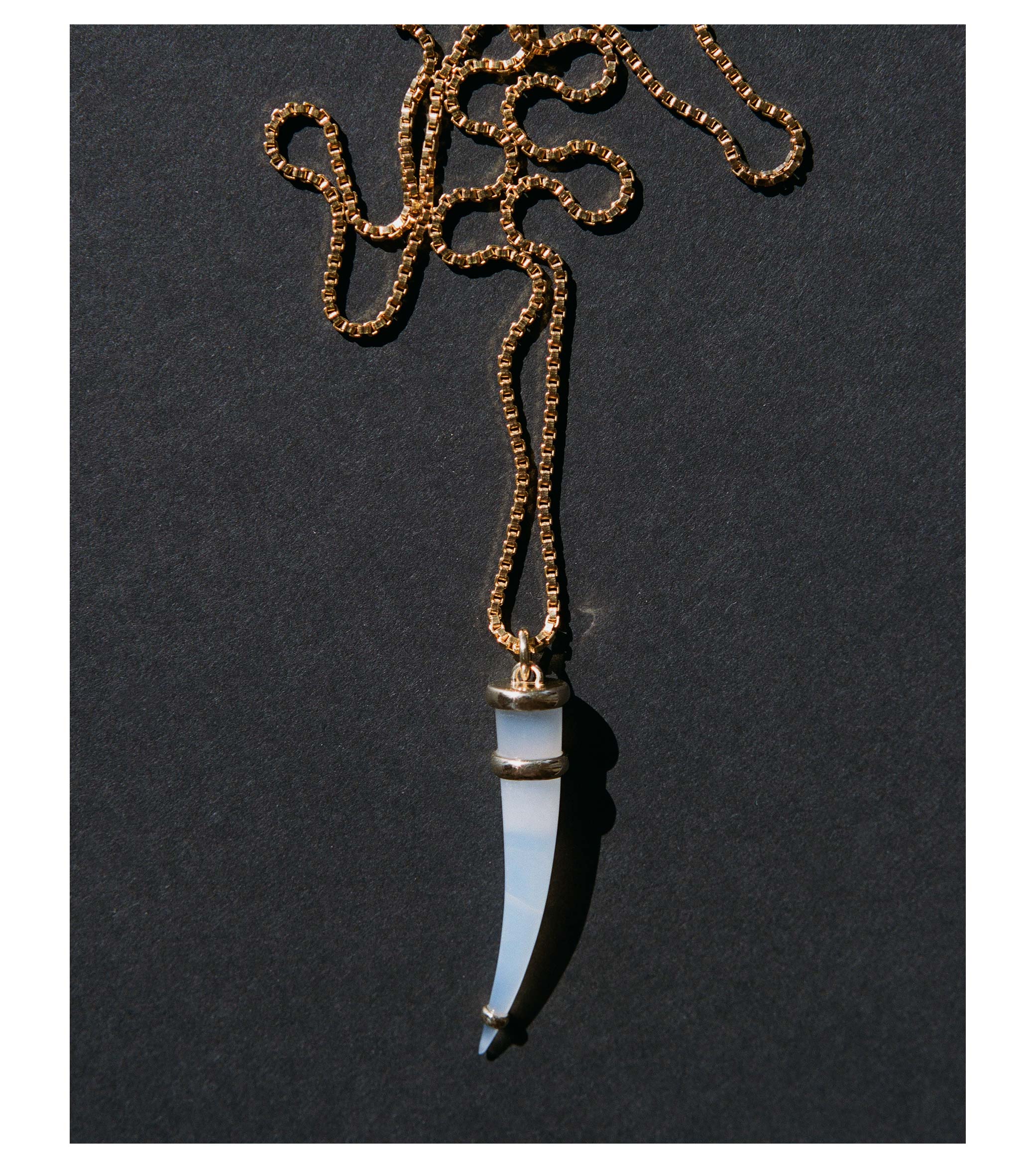Fascinum Necklace Blue Chalcedony