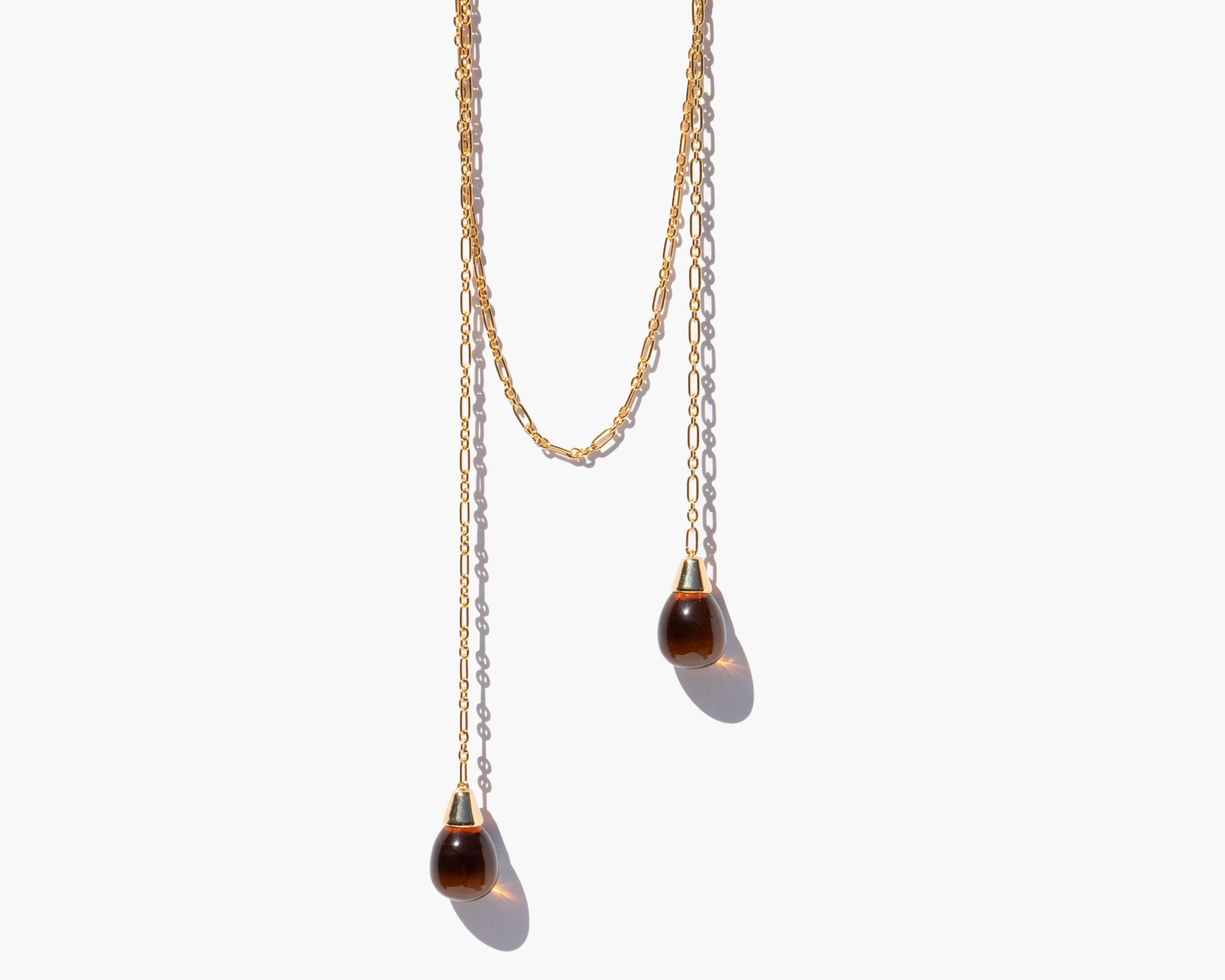 Asteria Lariat Necklace Gold