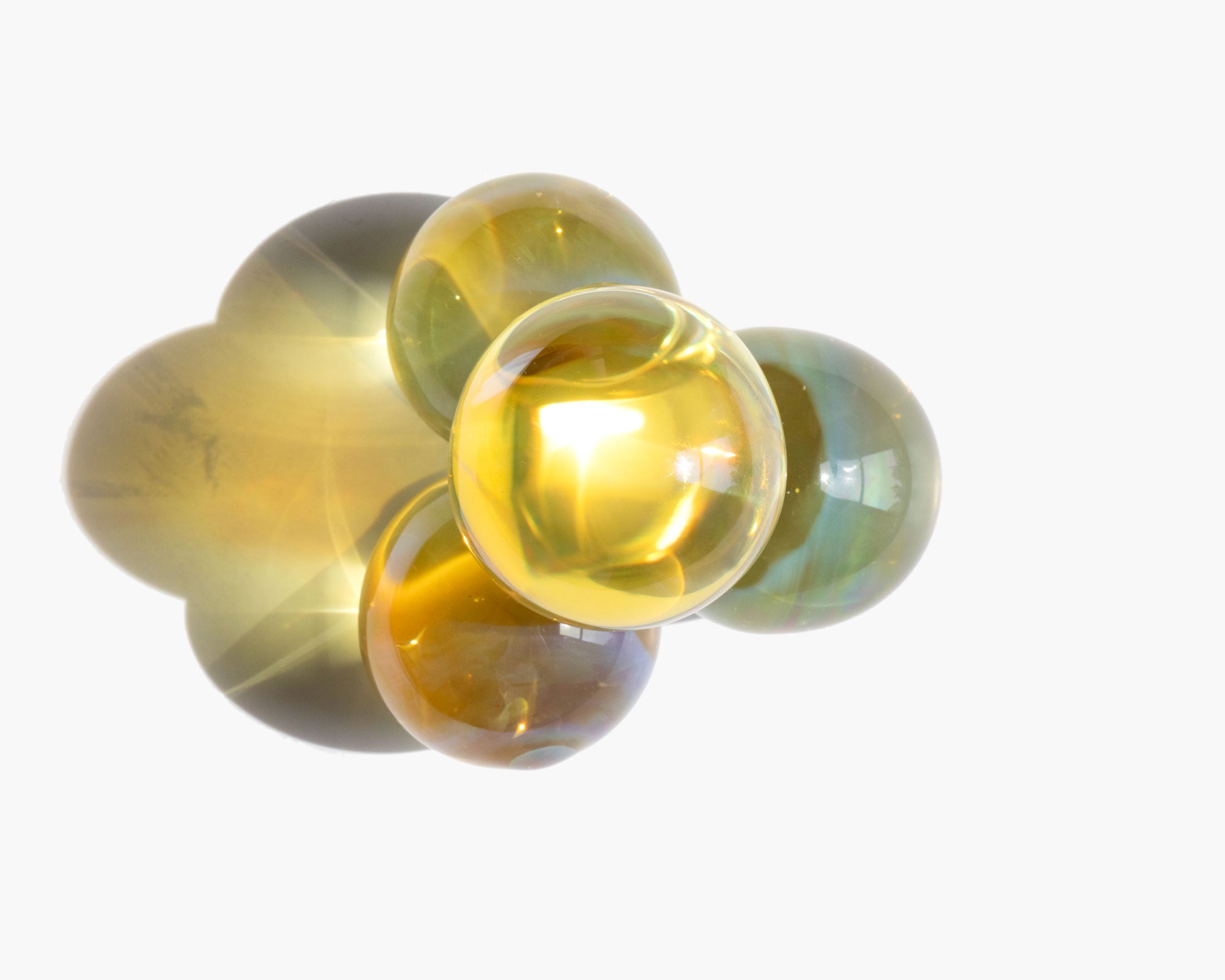 Aurora Borealis Glass Sculpture