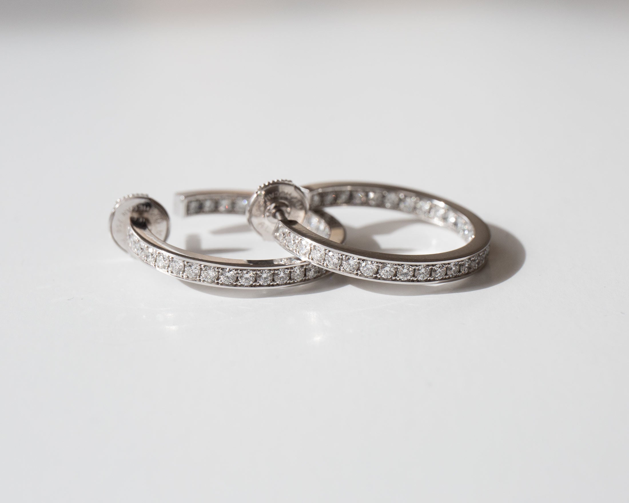 Cartier Diamond Hoop Earrings