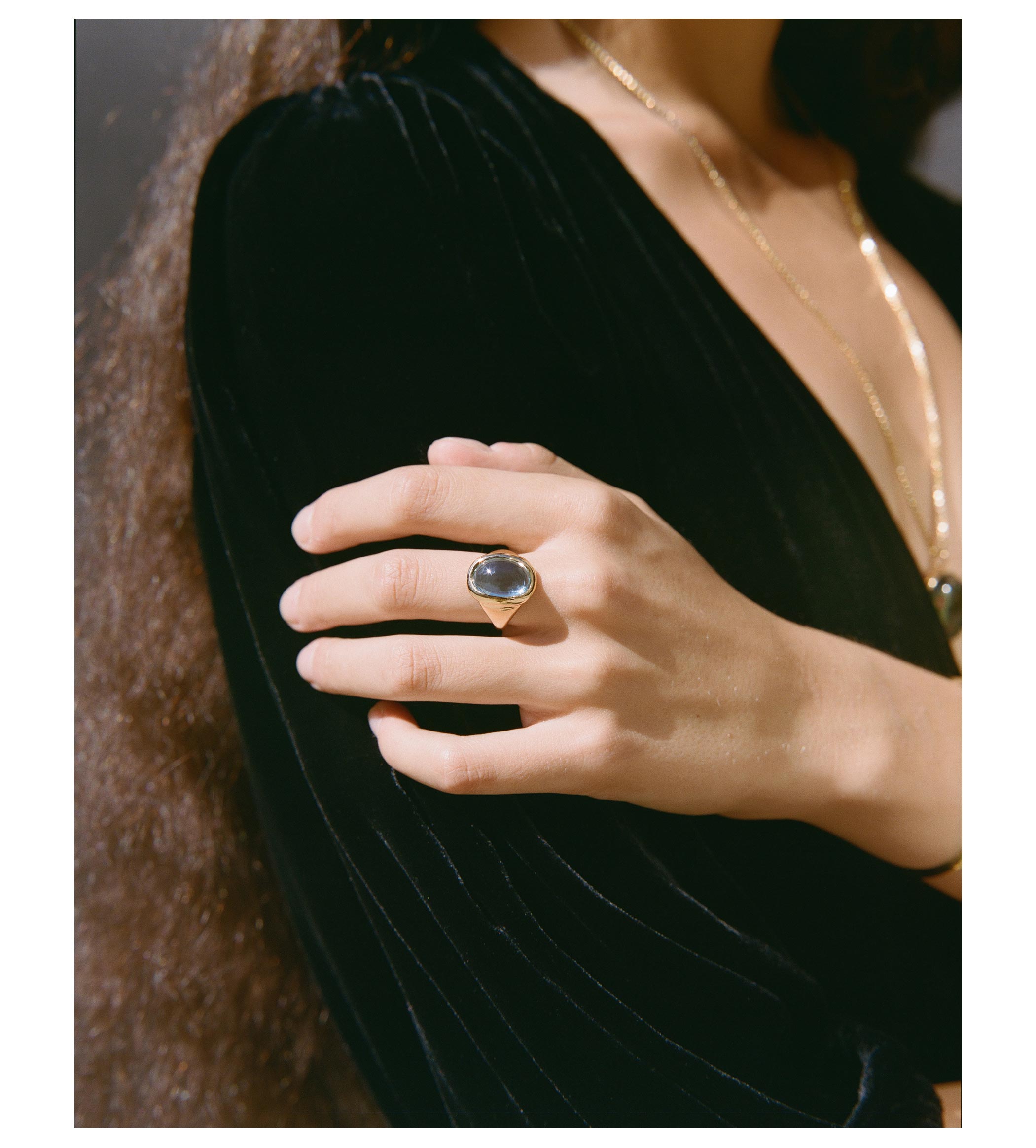 Lux Occulta Ring Blue Topaz