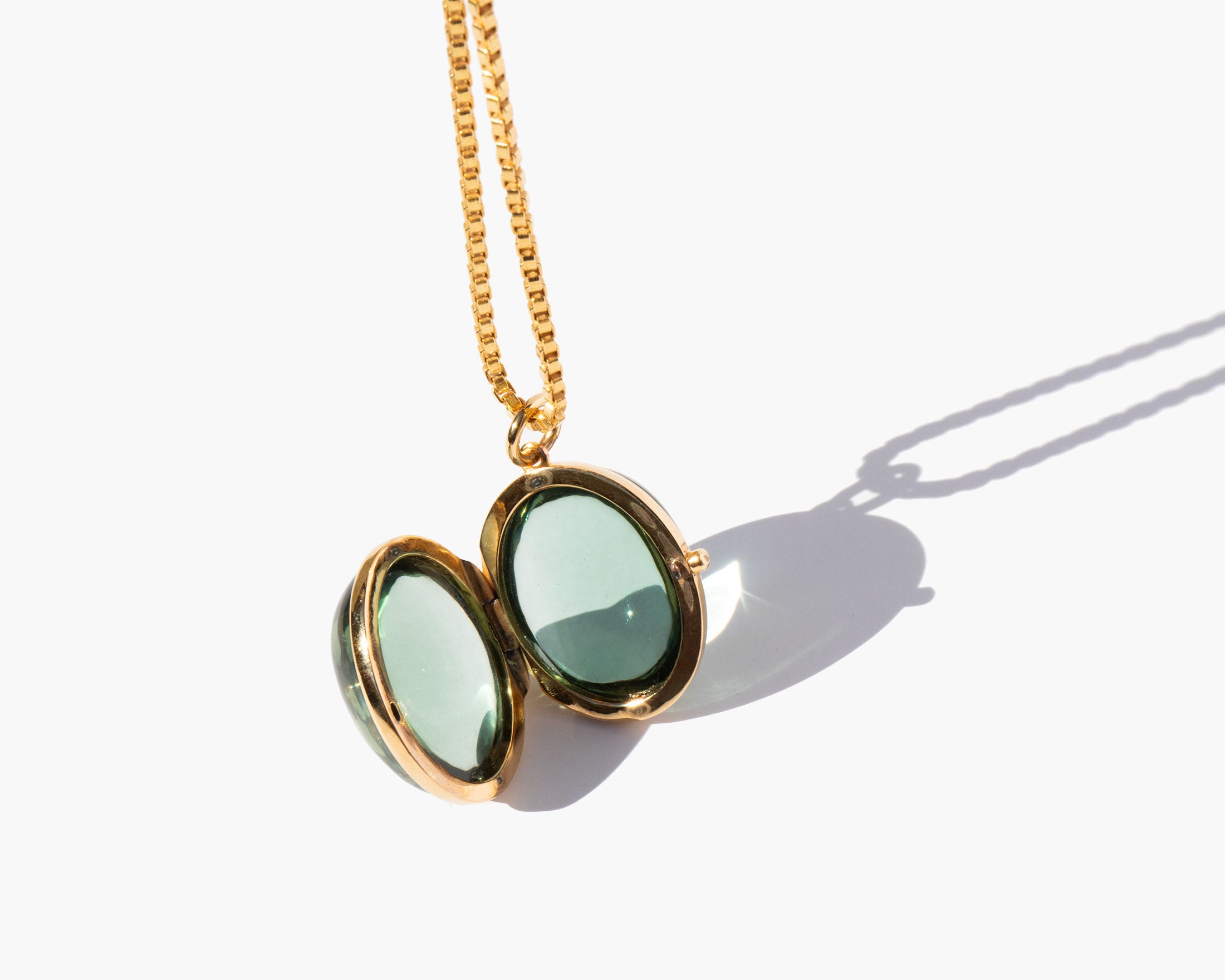 The Vision Locket Green Amethyst