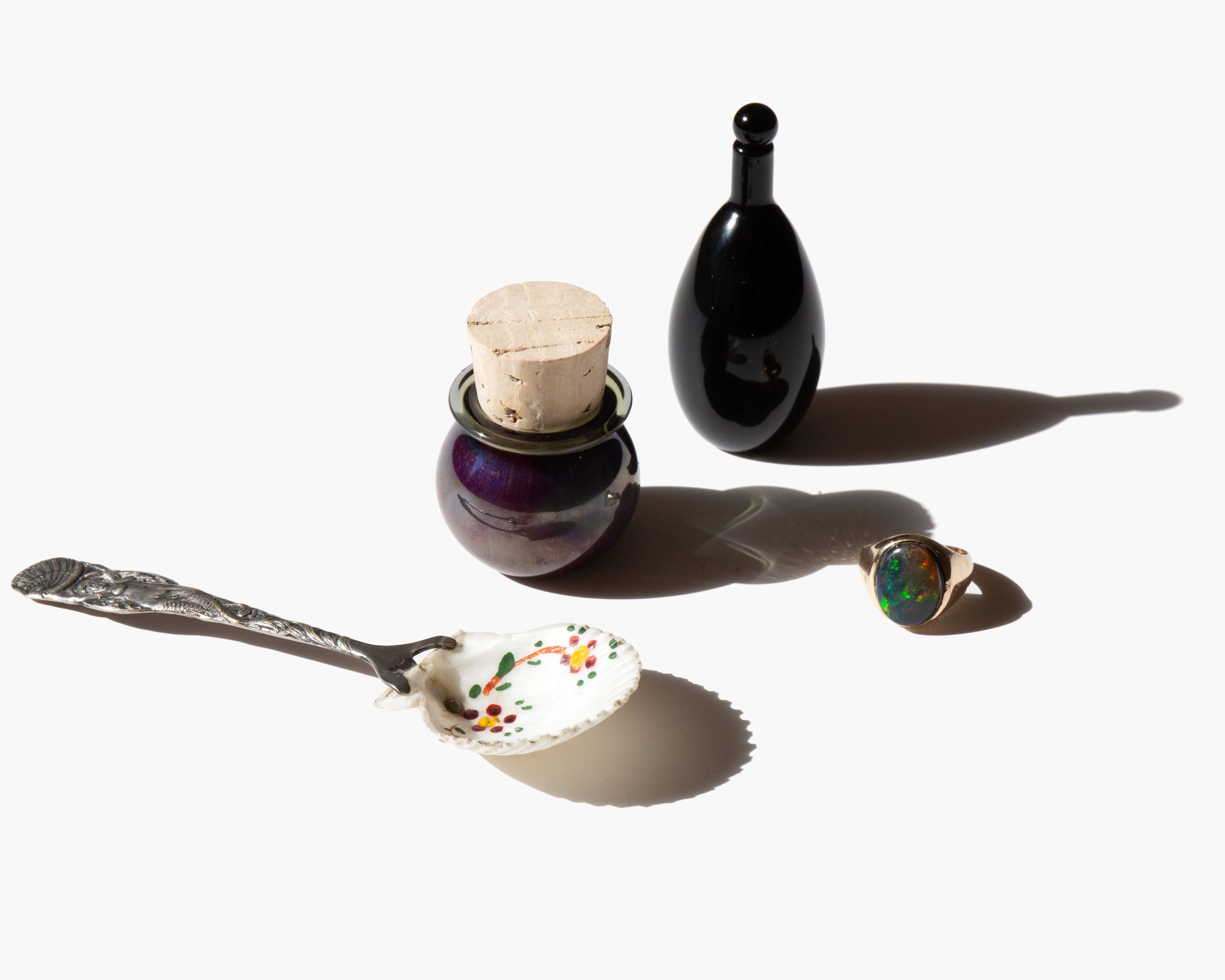 Hand Painted Sterling Spoon