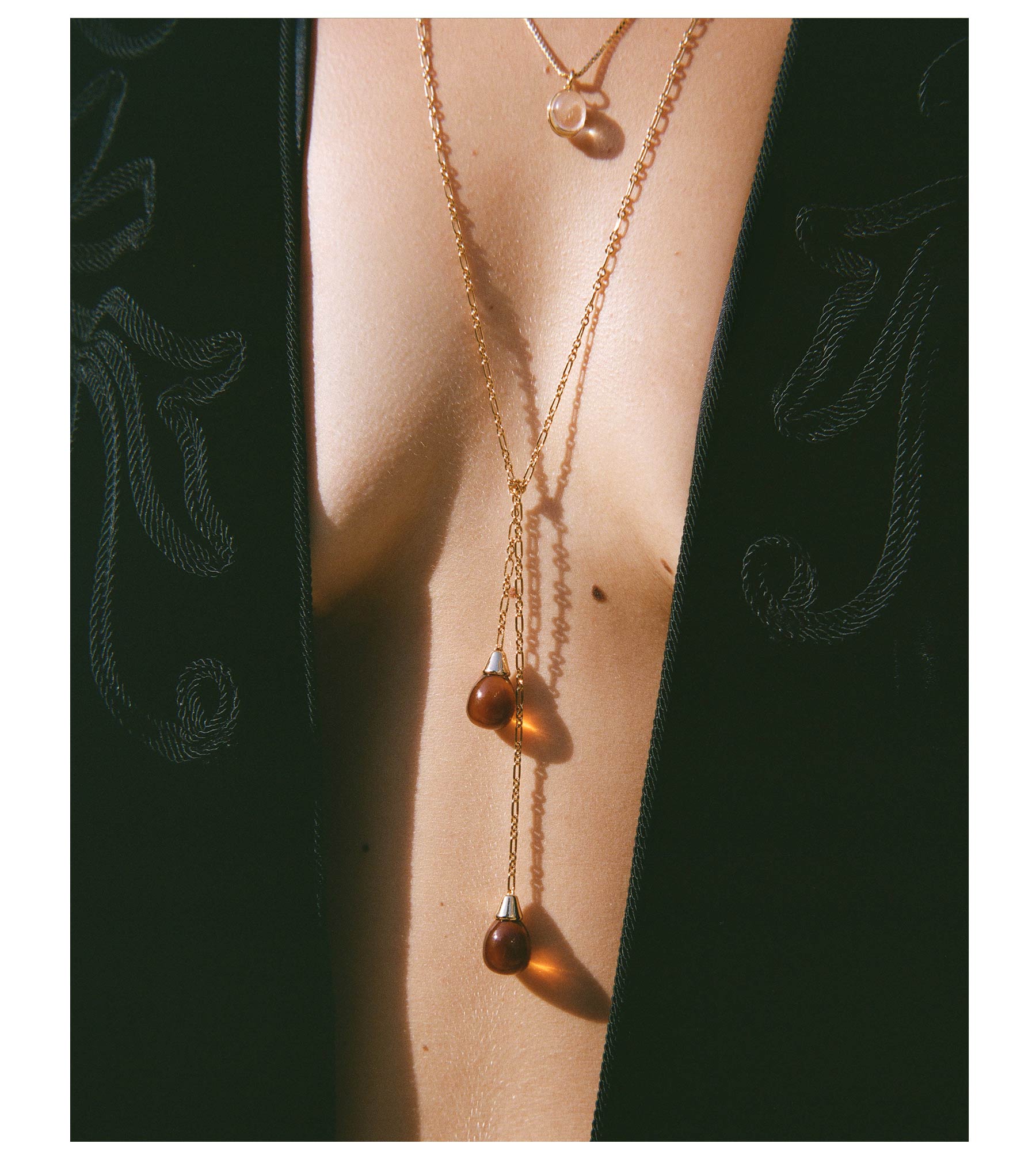 Asteria Lariat Necklace Gold