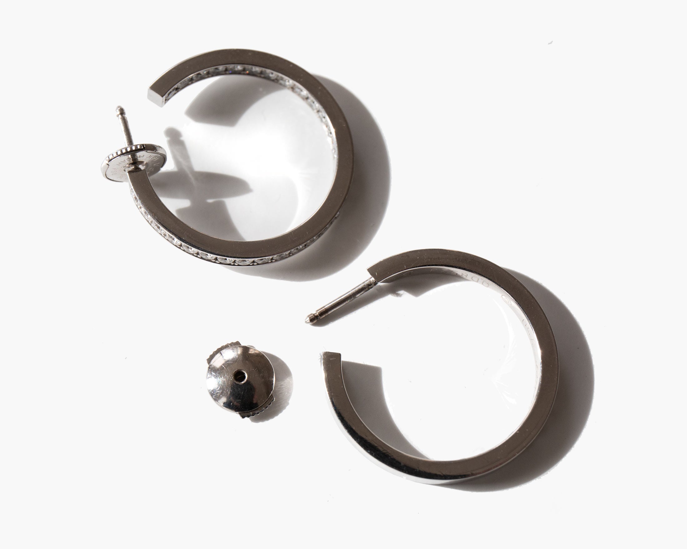 Cartier Diamond Hoop Earrings