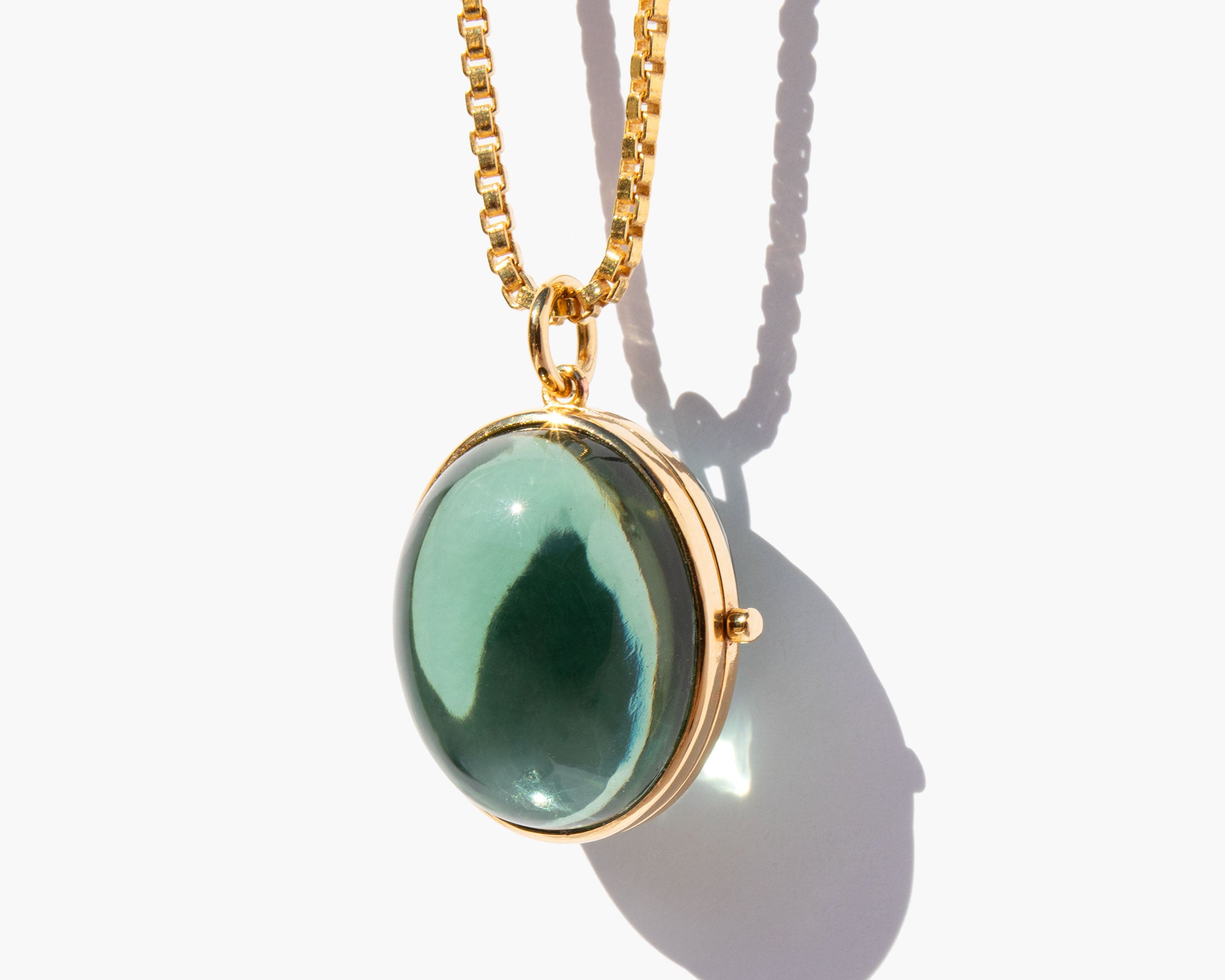 The Vision Locket Green Amethyst