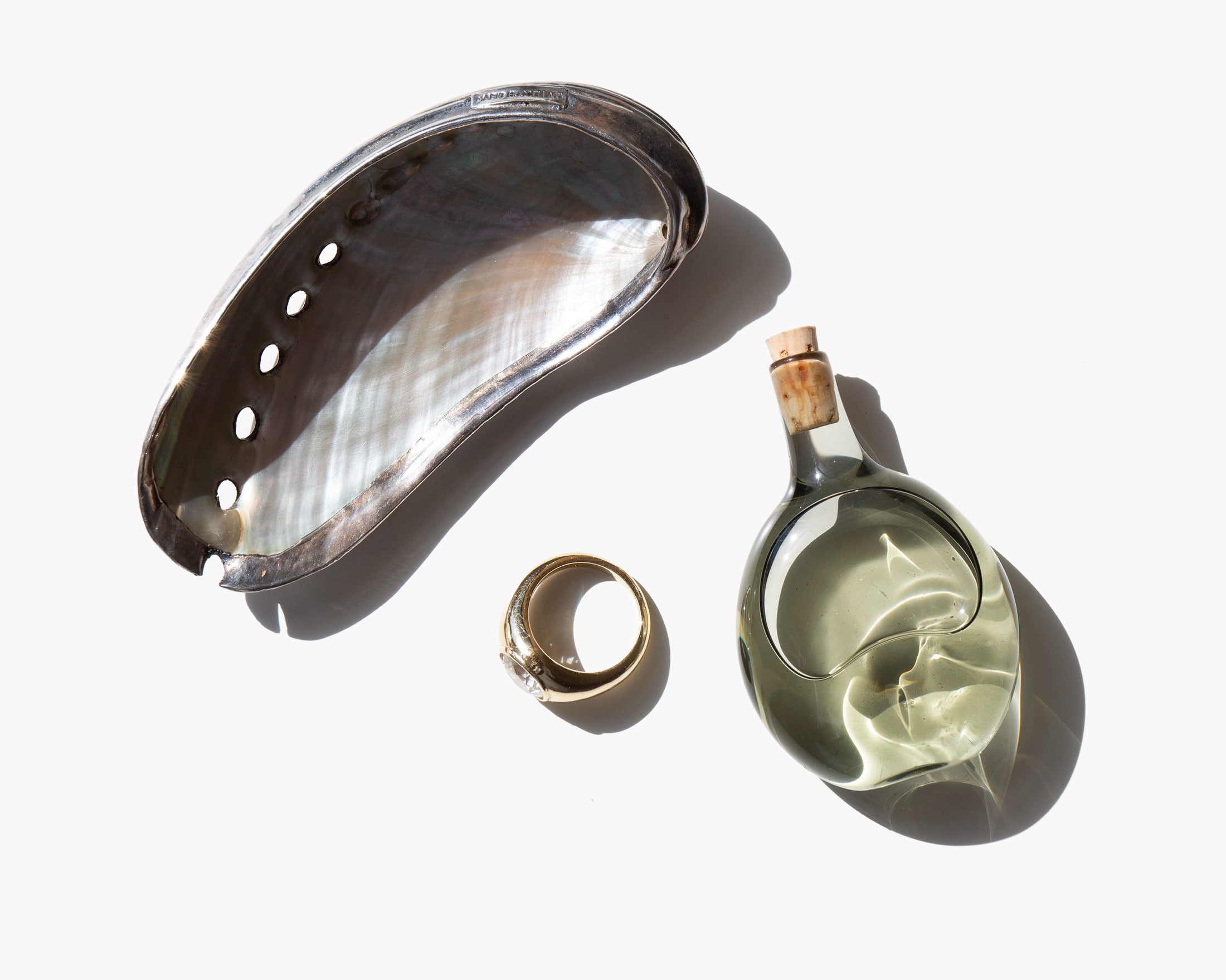 Buccellati Silver Coated Abalone Shell