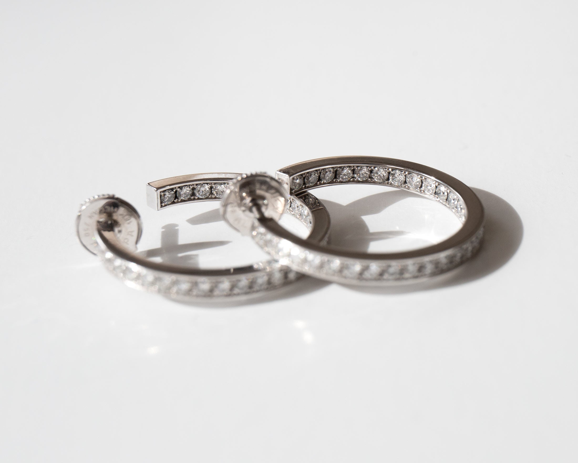 Cartier Diamond Hoop Earrings