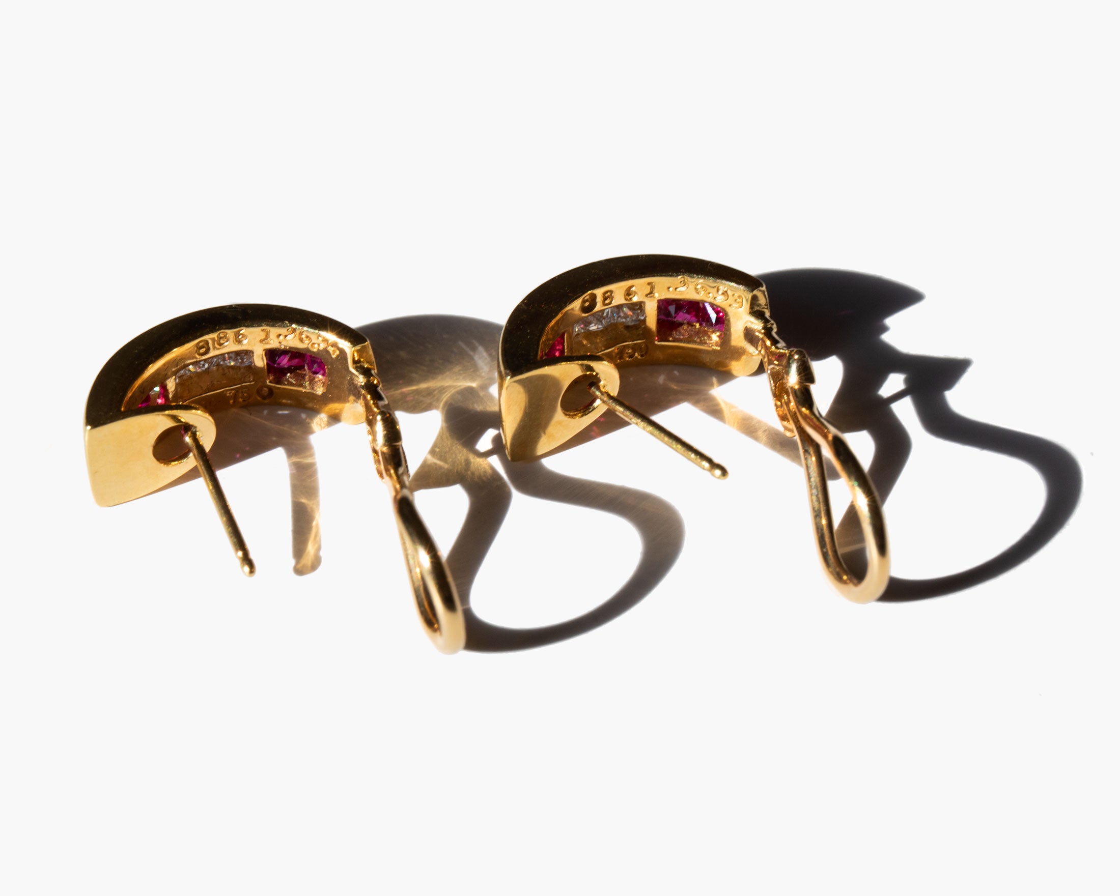 Tiffany & Co. Diamond and Ruby Earrings