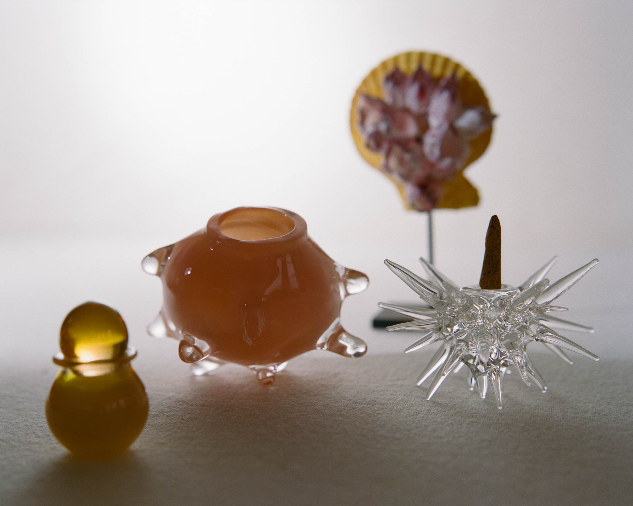 Trace Form Bowl - Pink Chalcedony
