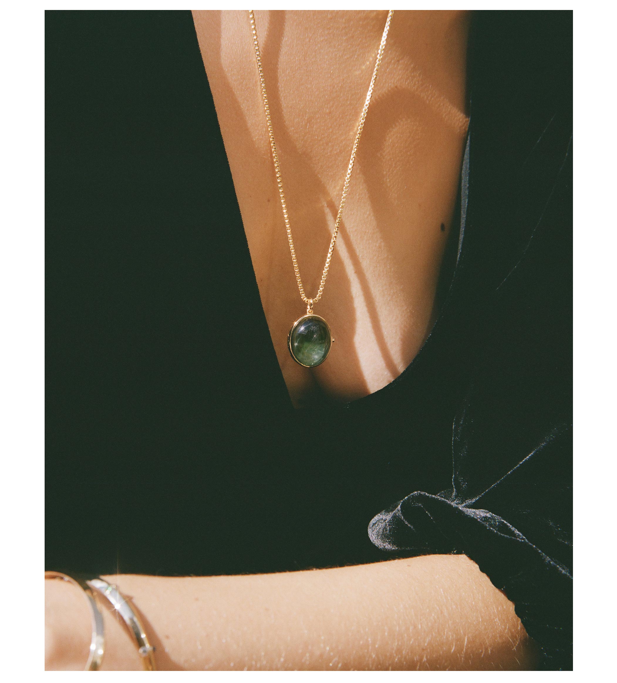 The Vision Locket Green Amethyst