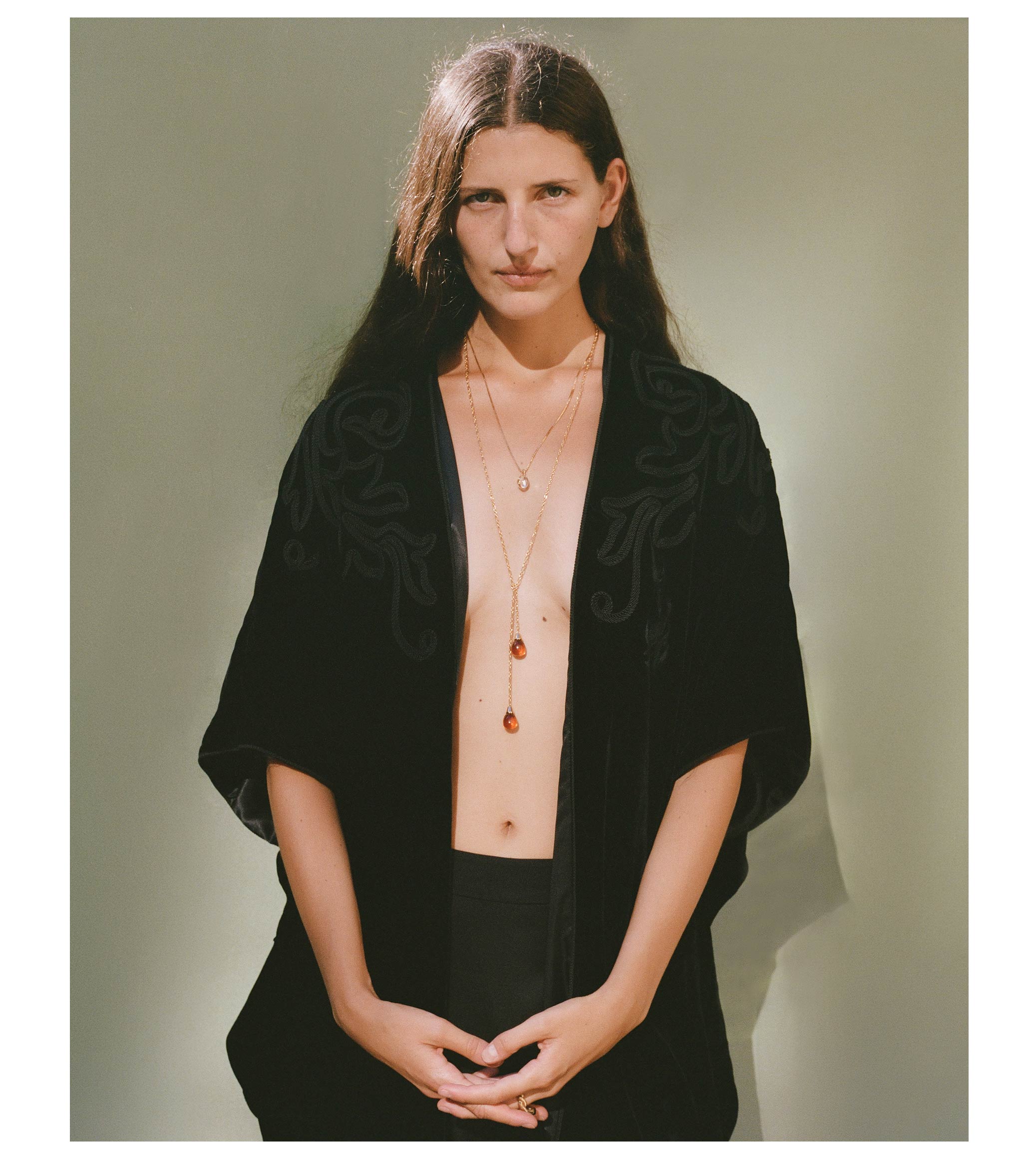 Asteria Lariat Necklace Gold