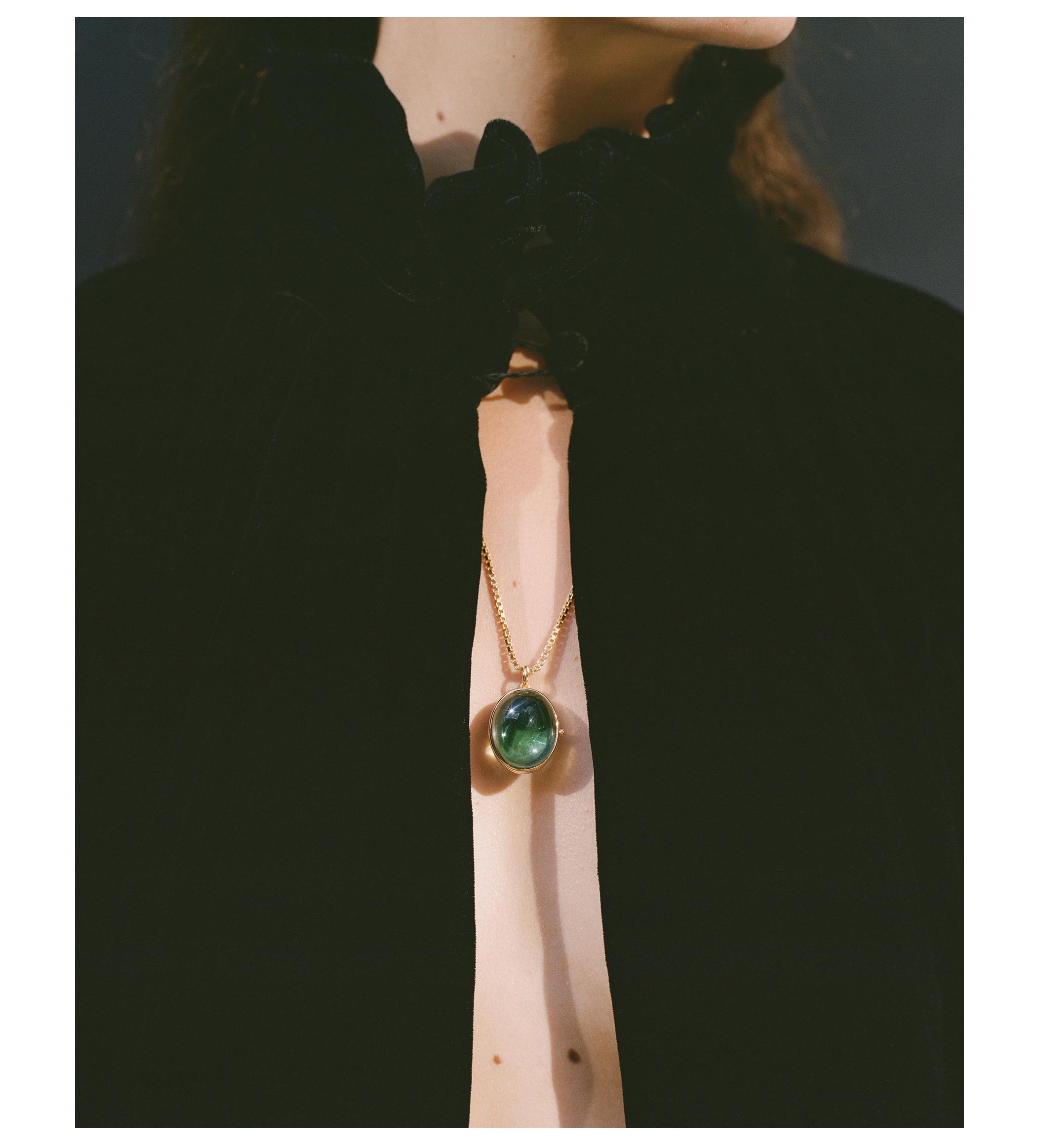 The Vision Locket Green Amethyst