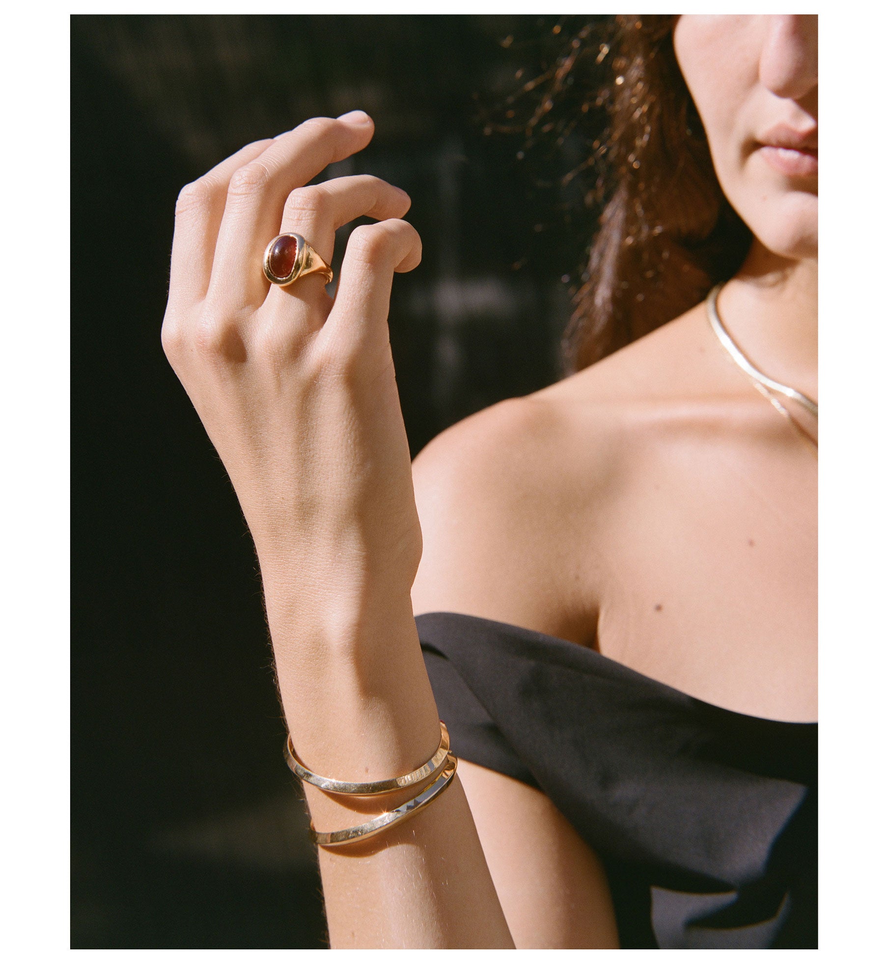Lucide Bracelet Citrine and Garnet