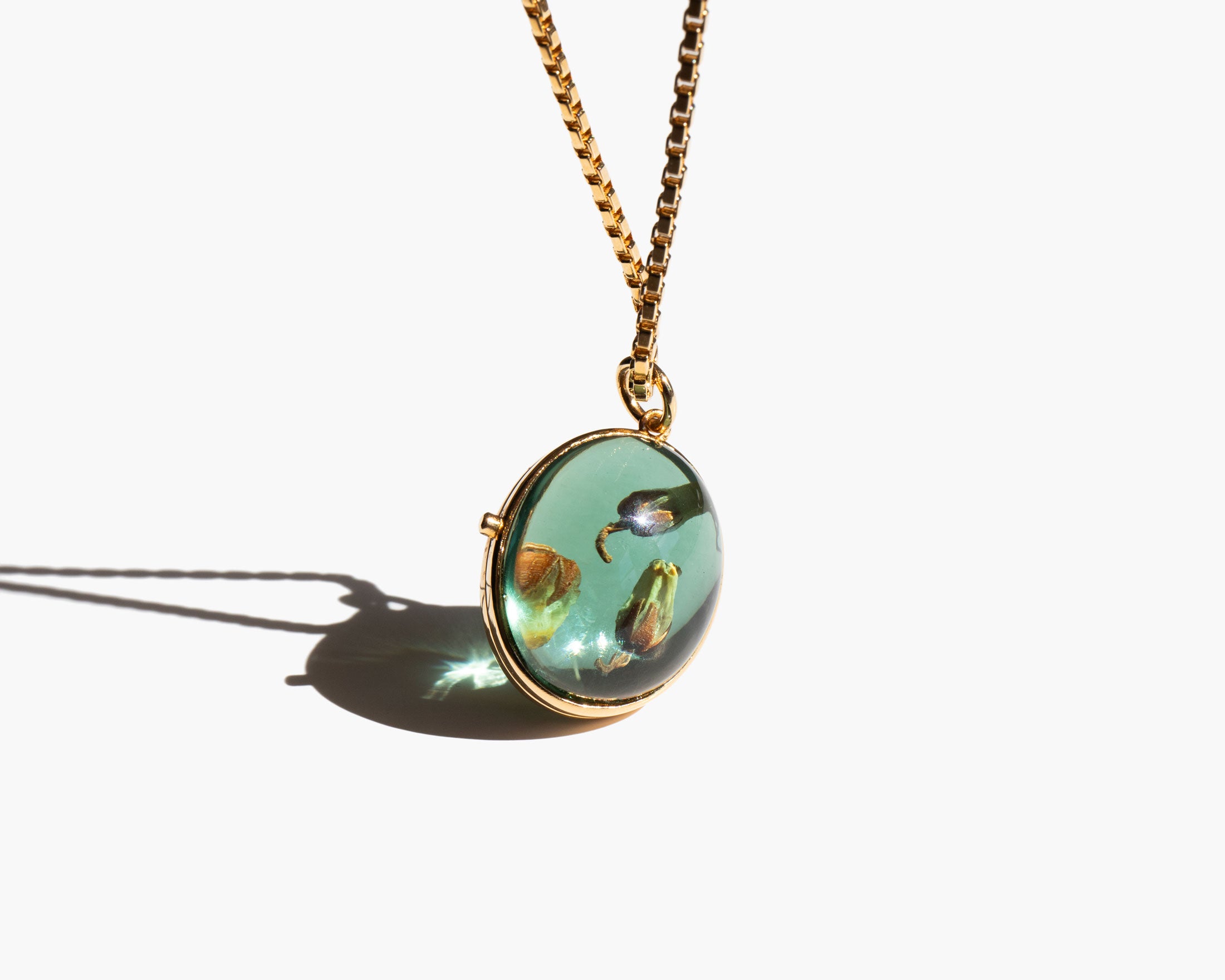The Vision Locket Green Amethyst