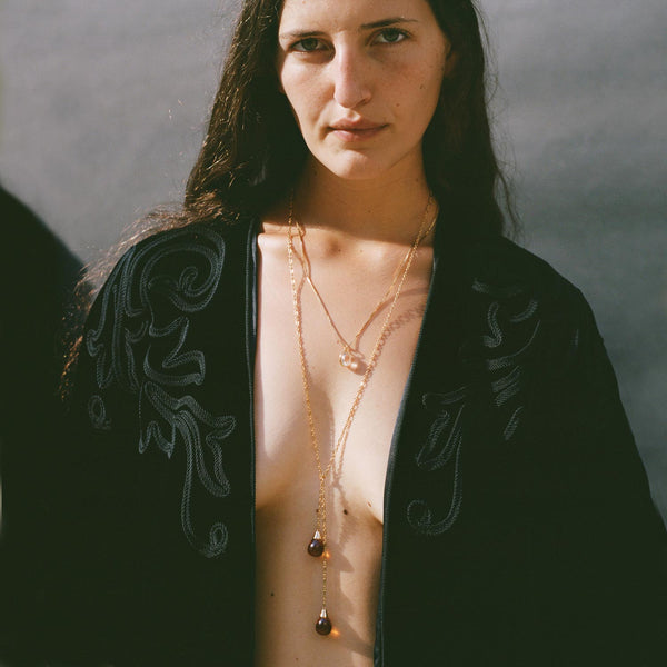Asteria Lariat Necklace Gold