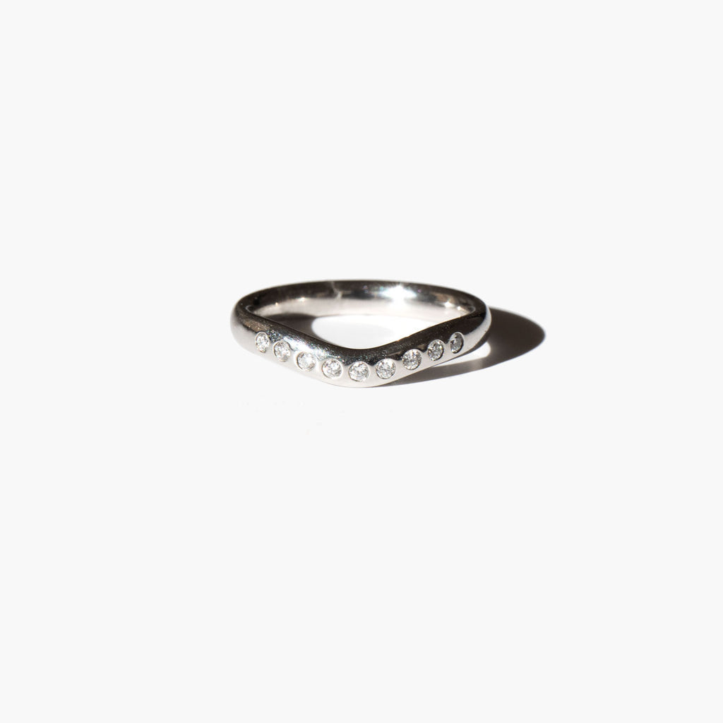 Elsa Peretti Curved Diamond Band