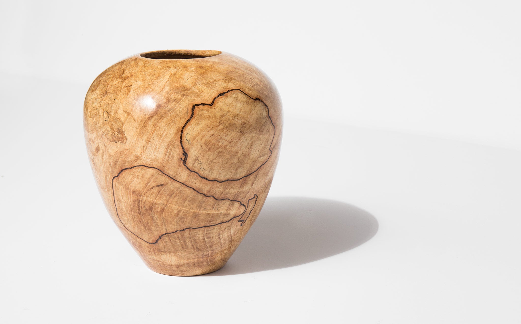 Bruce Perlmutter Hand Lathed Red Beech Vessel