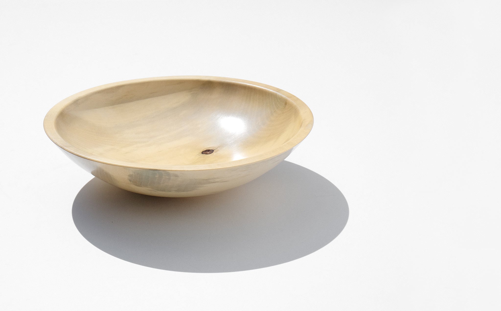 Bruce Perlmutter Hand Lathed Holly Bowl