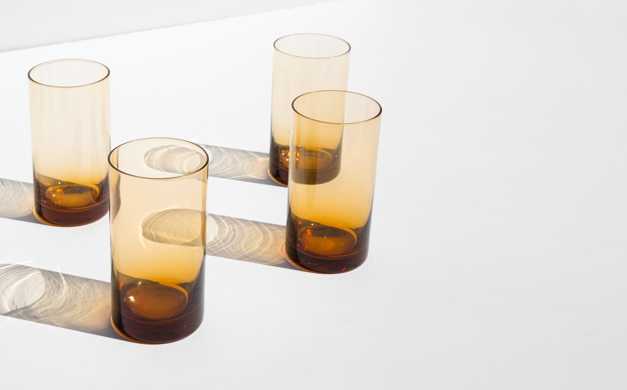 Translucent Amber Glasses