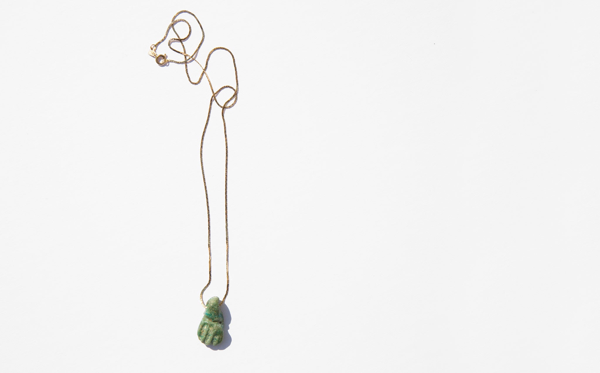 Primitive Jade Figa Necklace