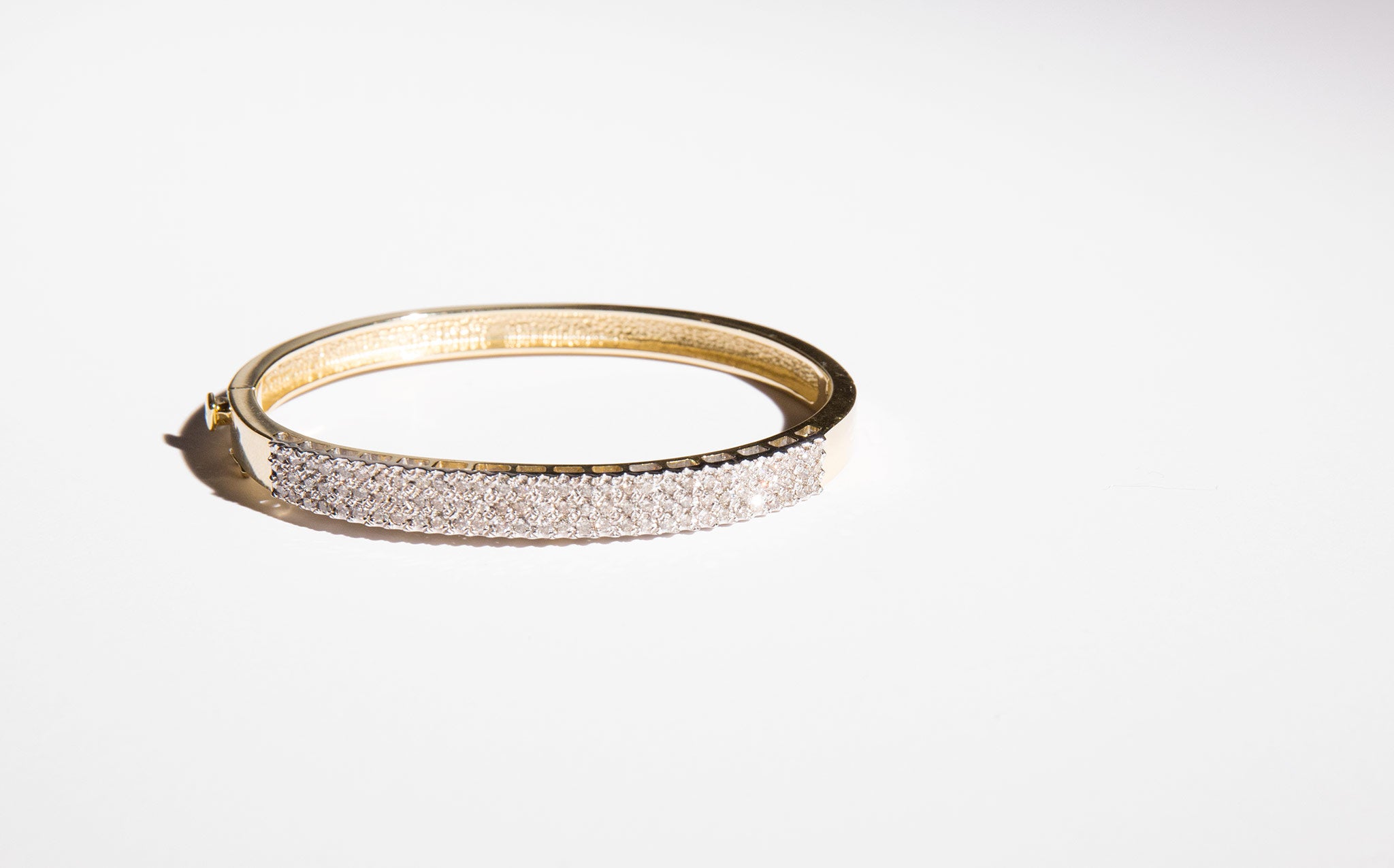Pave Diamond and Gold Midas Bracelet
