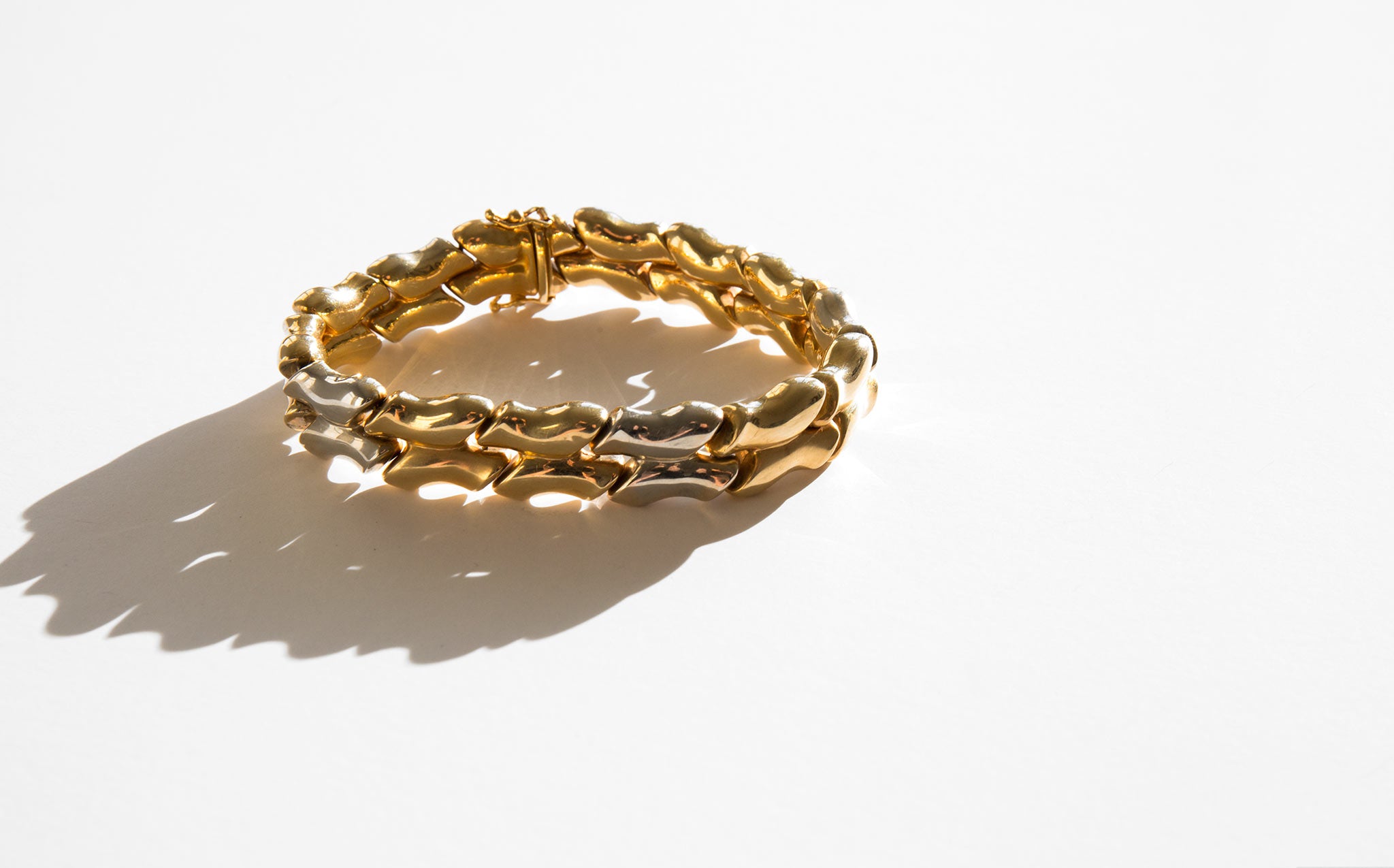 ZIVOM Hip Hop Cuban Curb Gold Rhinestone Studded Chunky ID Bracelet For Men