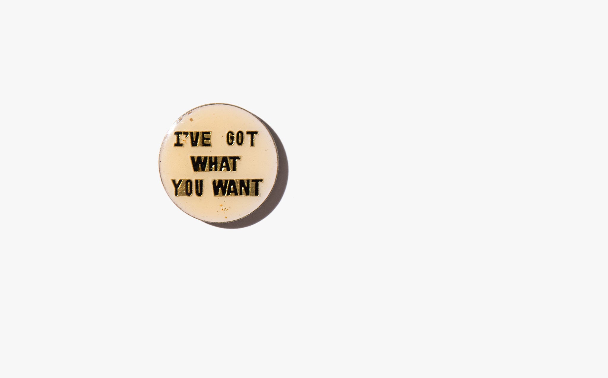 I've Got What You Want Vintage Pin