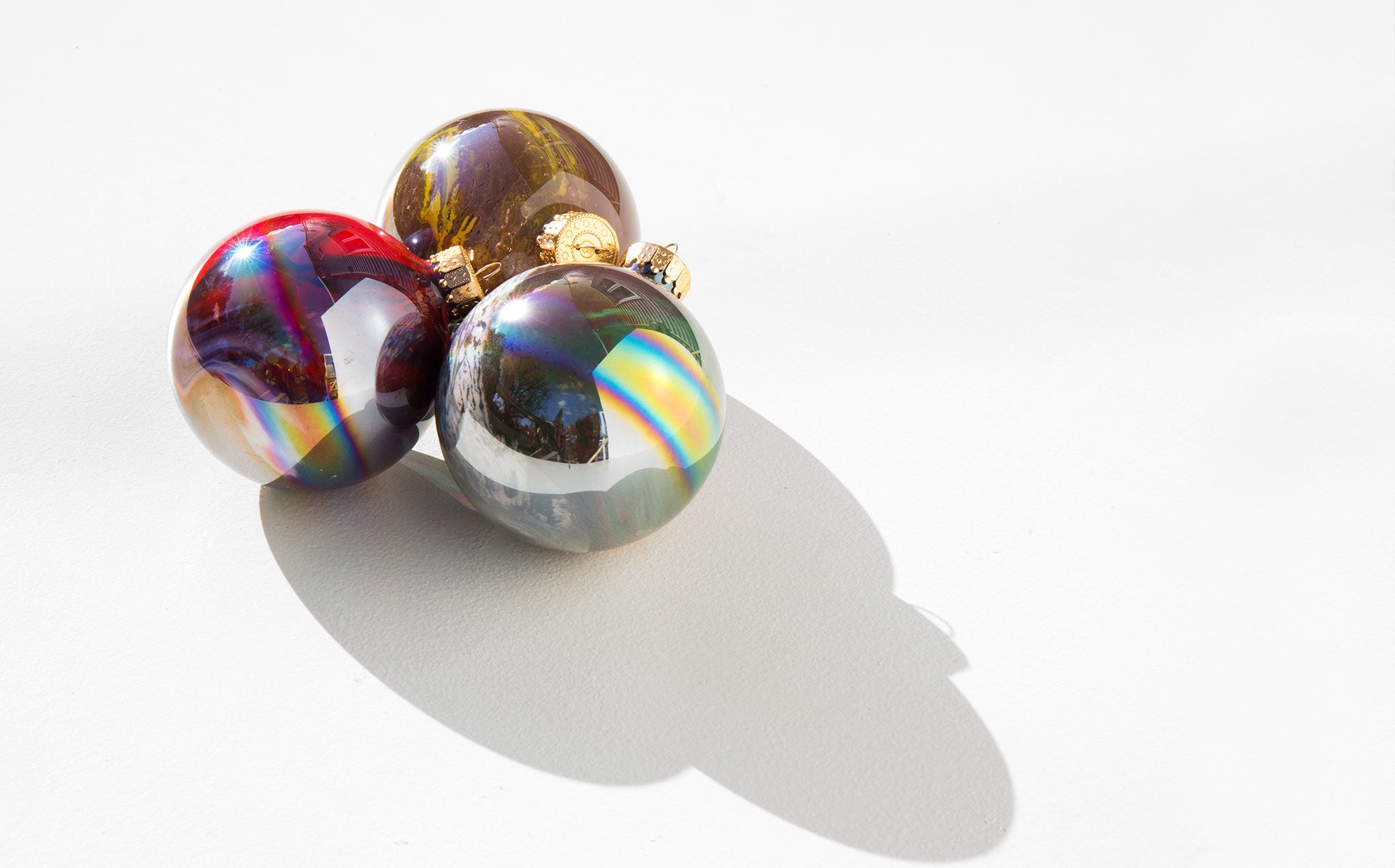 Marbled Oils Ornament Set