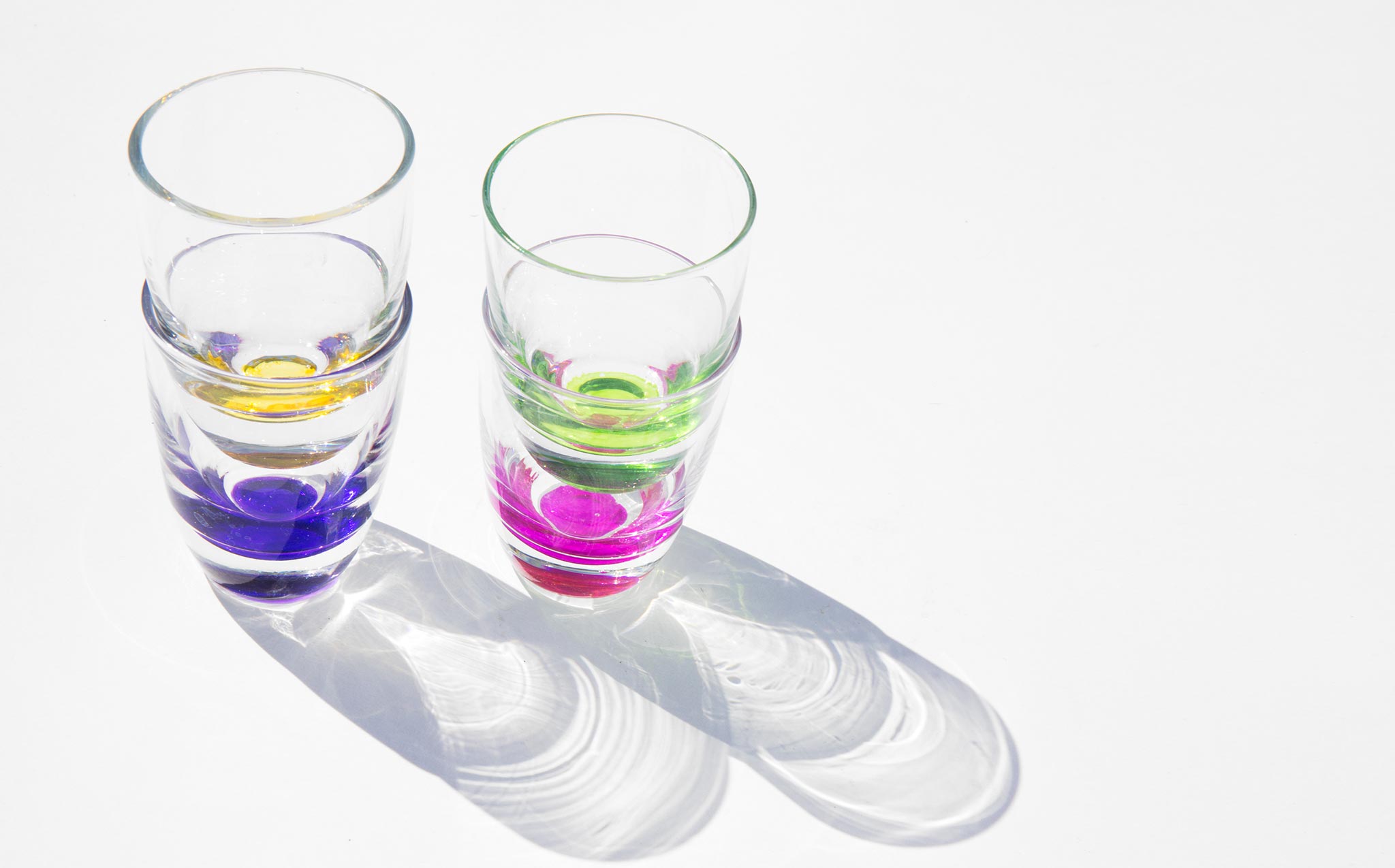 Candy Drizzled Shot Glasses