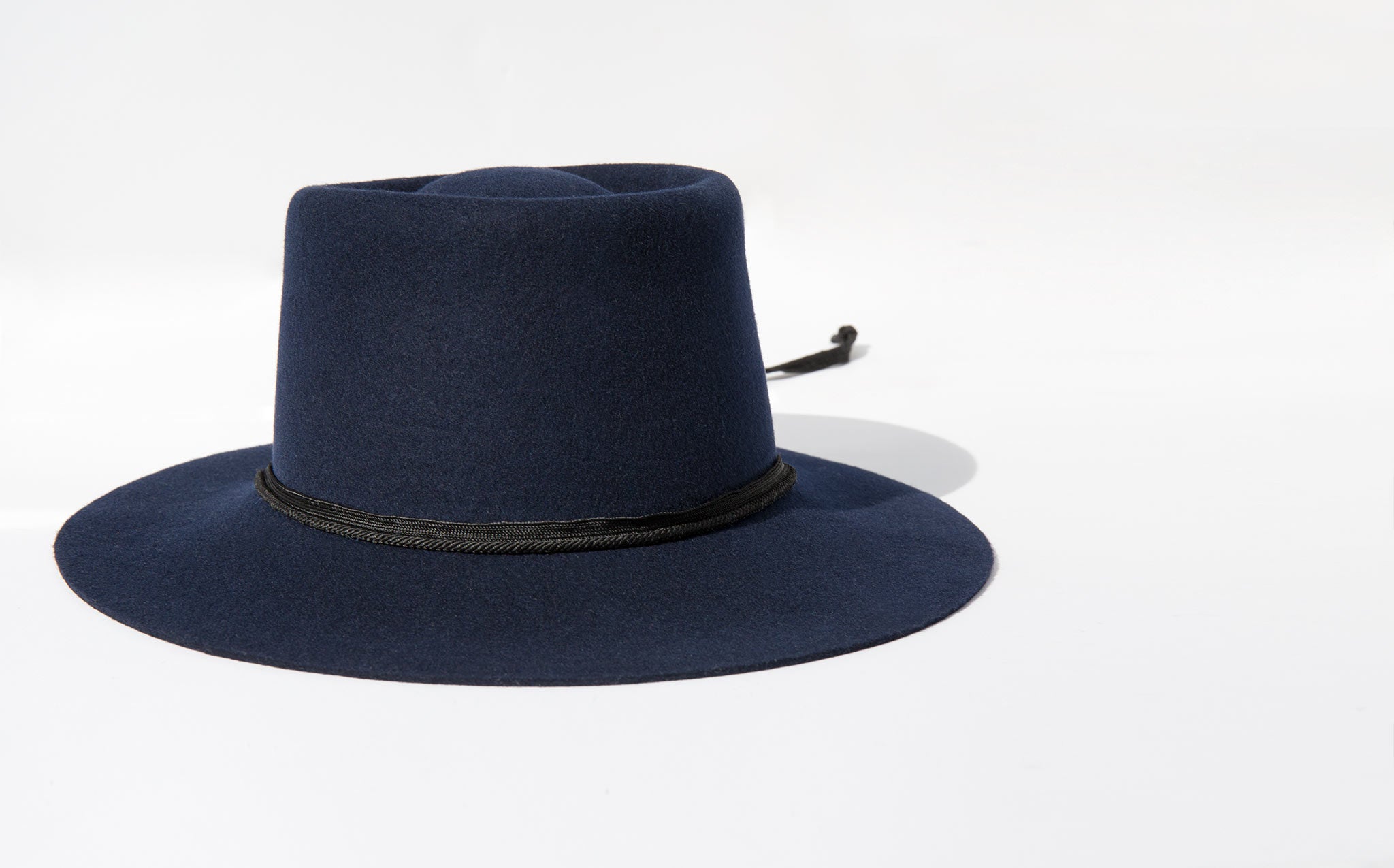 Clyde Navy Wool Gaucho Hat