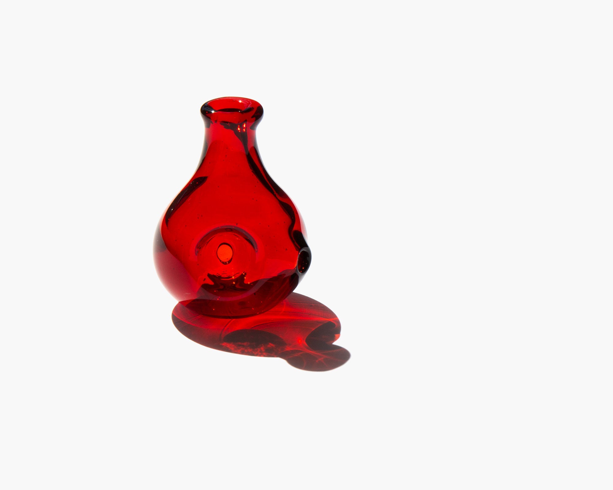 Ruby Sculptural Glass Pipe