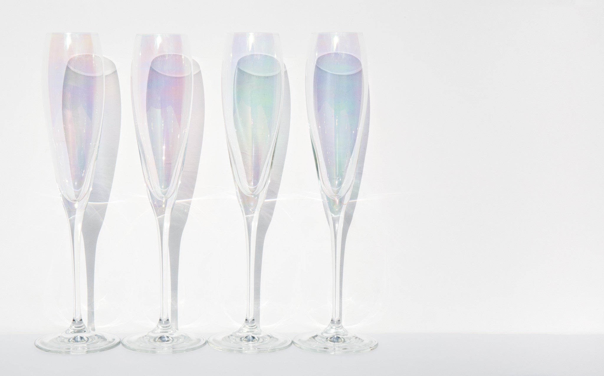 Iridescent Champagne Glasses