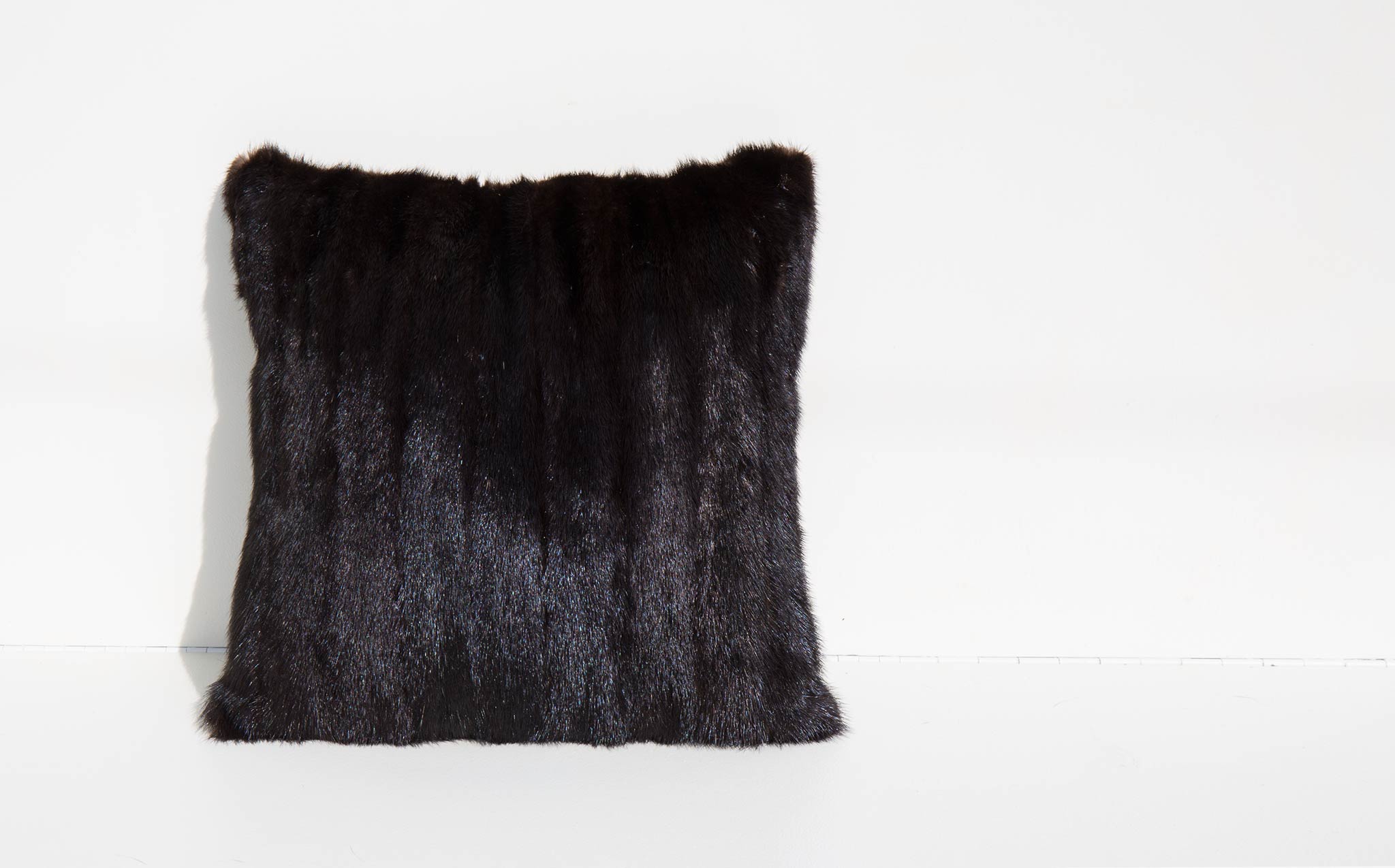 Recycled Mink and Velvet Pillow