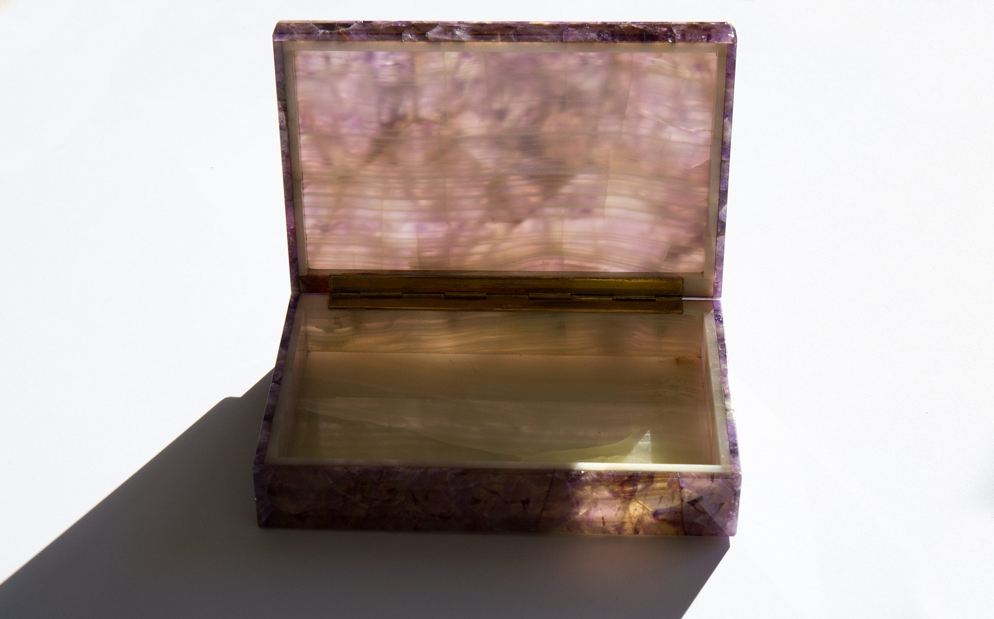 Mid-Century Amethyst Secrets Box